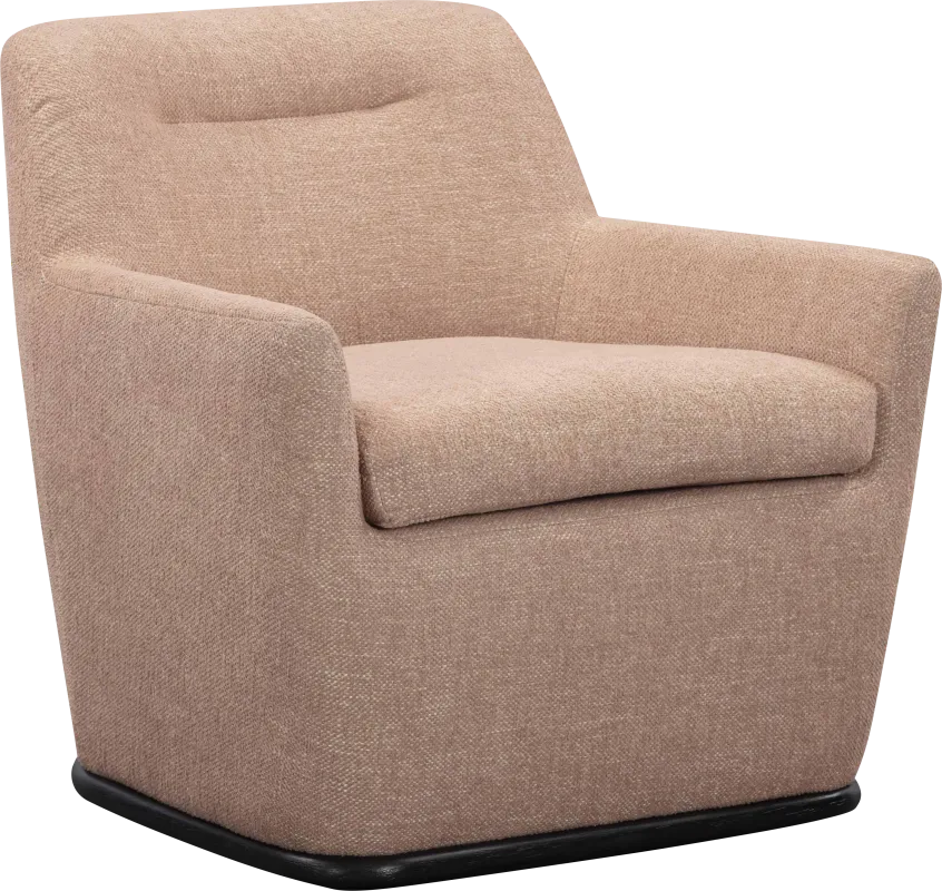 Sanbiens Peach Swivel Accent Chair