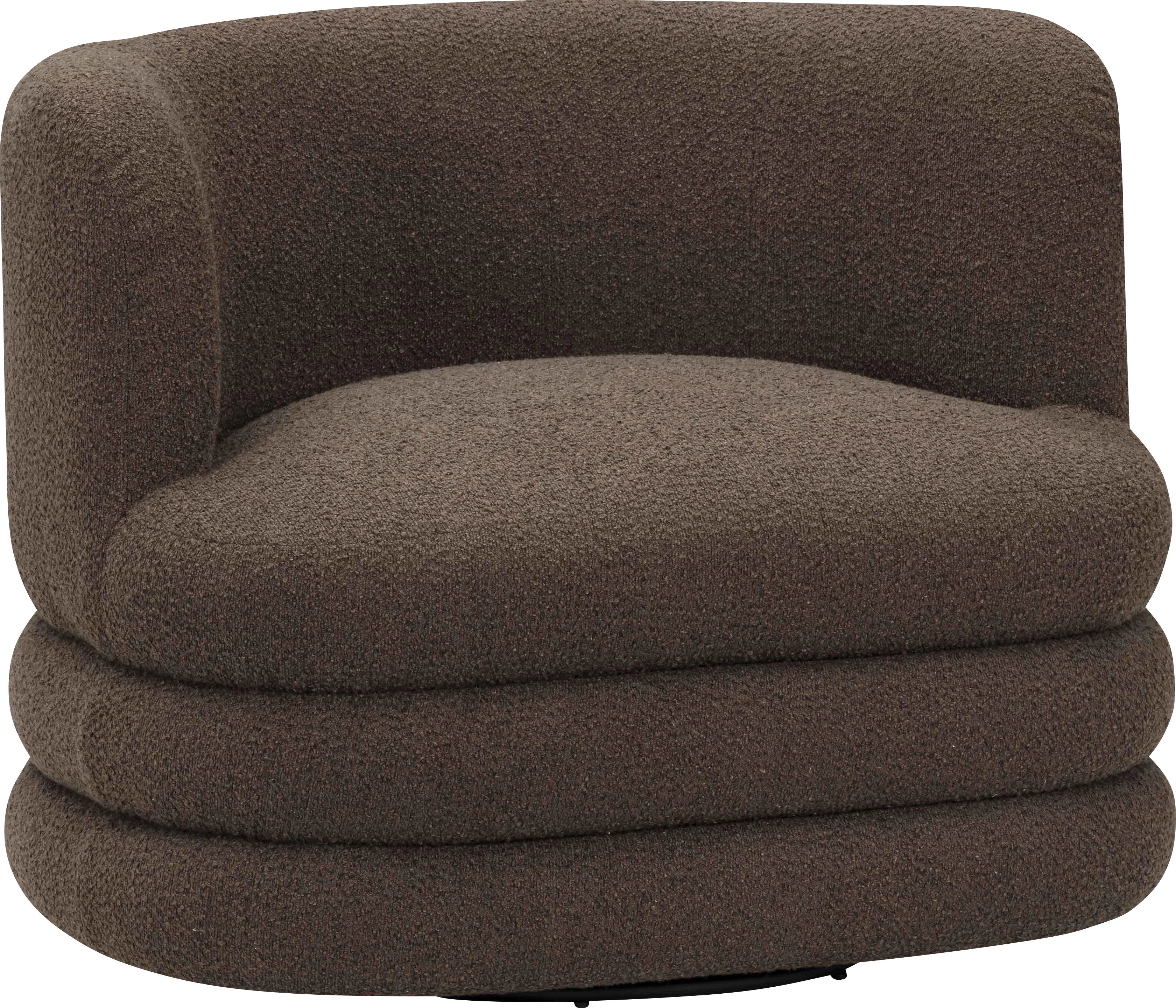 Paulo Brown Swivel Accent Chair - Thumbnail - Image 1