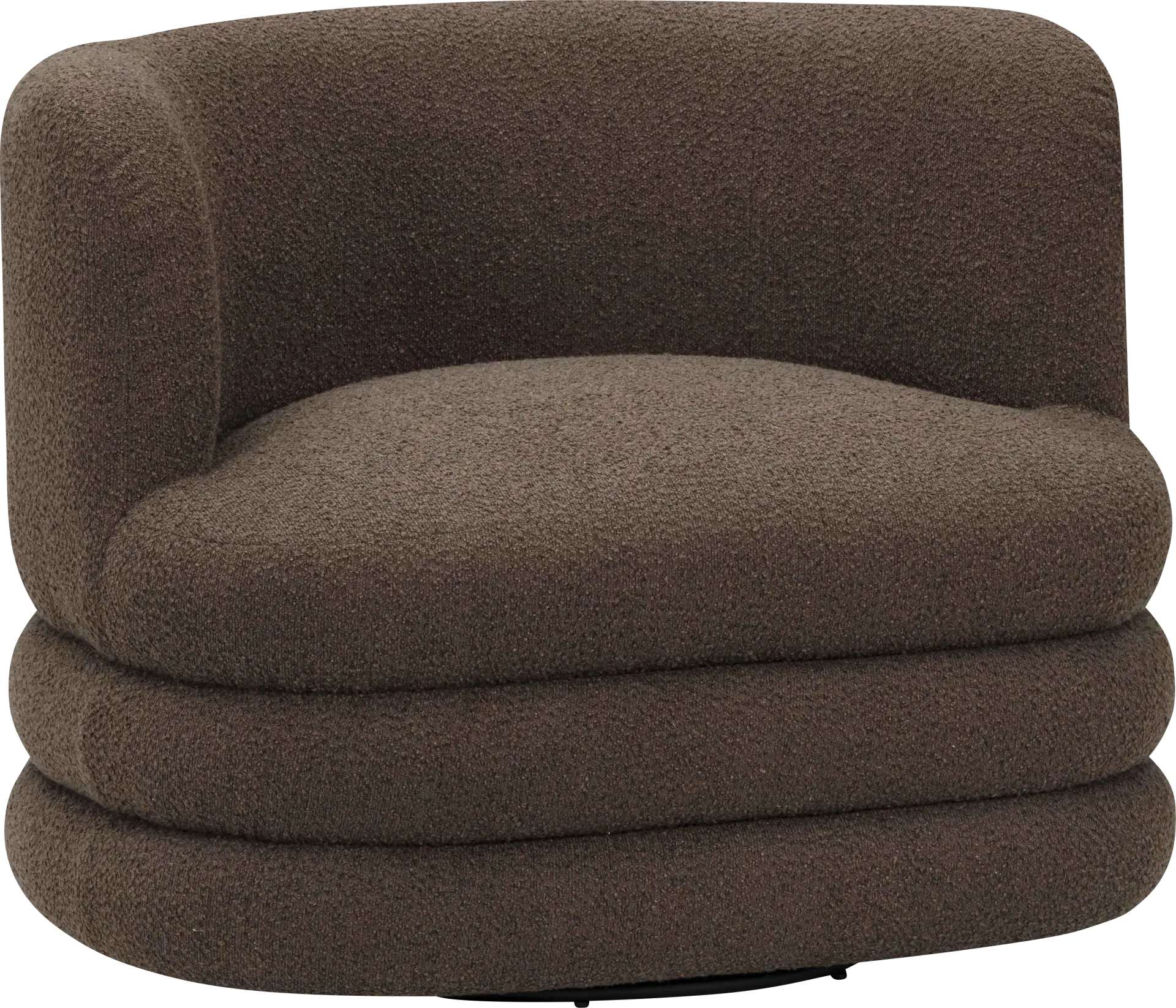 Paulo Brown Swivel Accent Chair