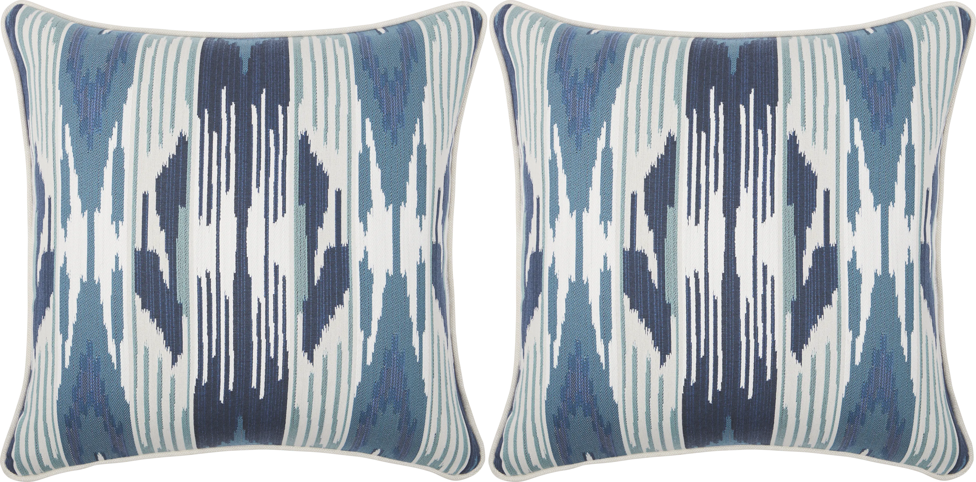 Lavura Indigo Indoor/Outdoor Accent Pillow, Set of Two - Thumbnail - Image 1