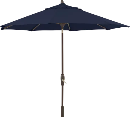 Seaport 9' Octagon Navy Outdoor Umbrella