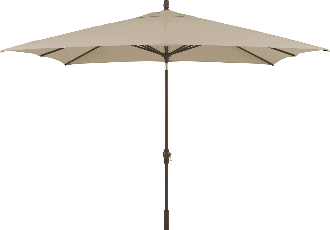 Seaport 8 x 10 Rectangle Flax Outdoor Umbrella