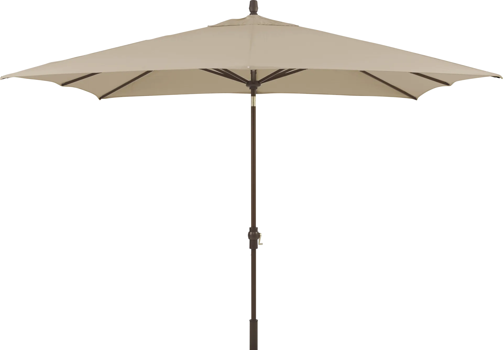 Seaport 8 x 10 Rectangle Flax Outdoor Umbrella - Image 1