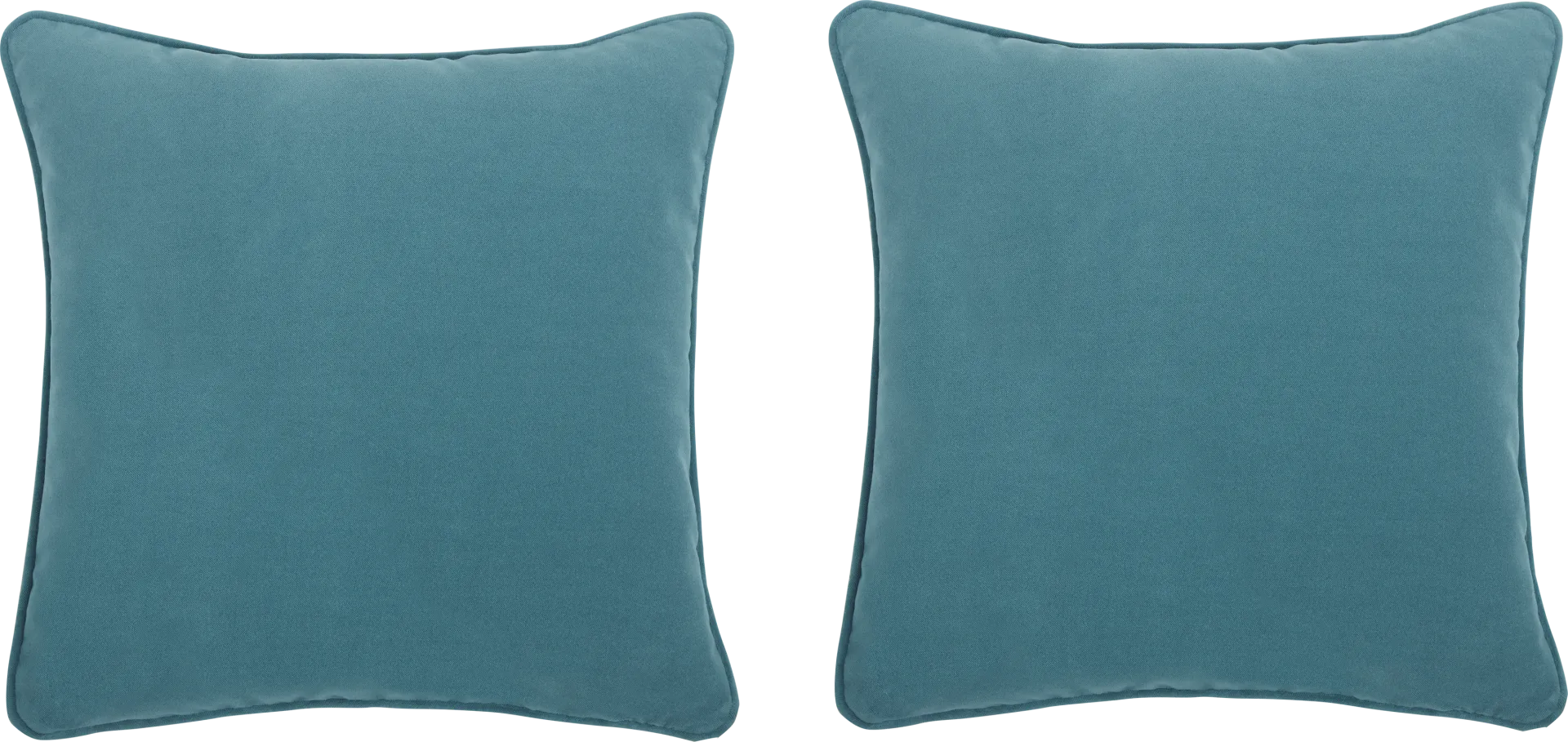 Sun Sorreo Teal Indoor/Outdoor Accent Pillow, Set of Two - Image 1
