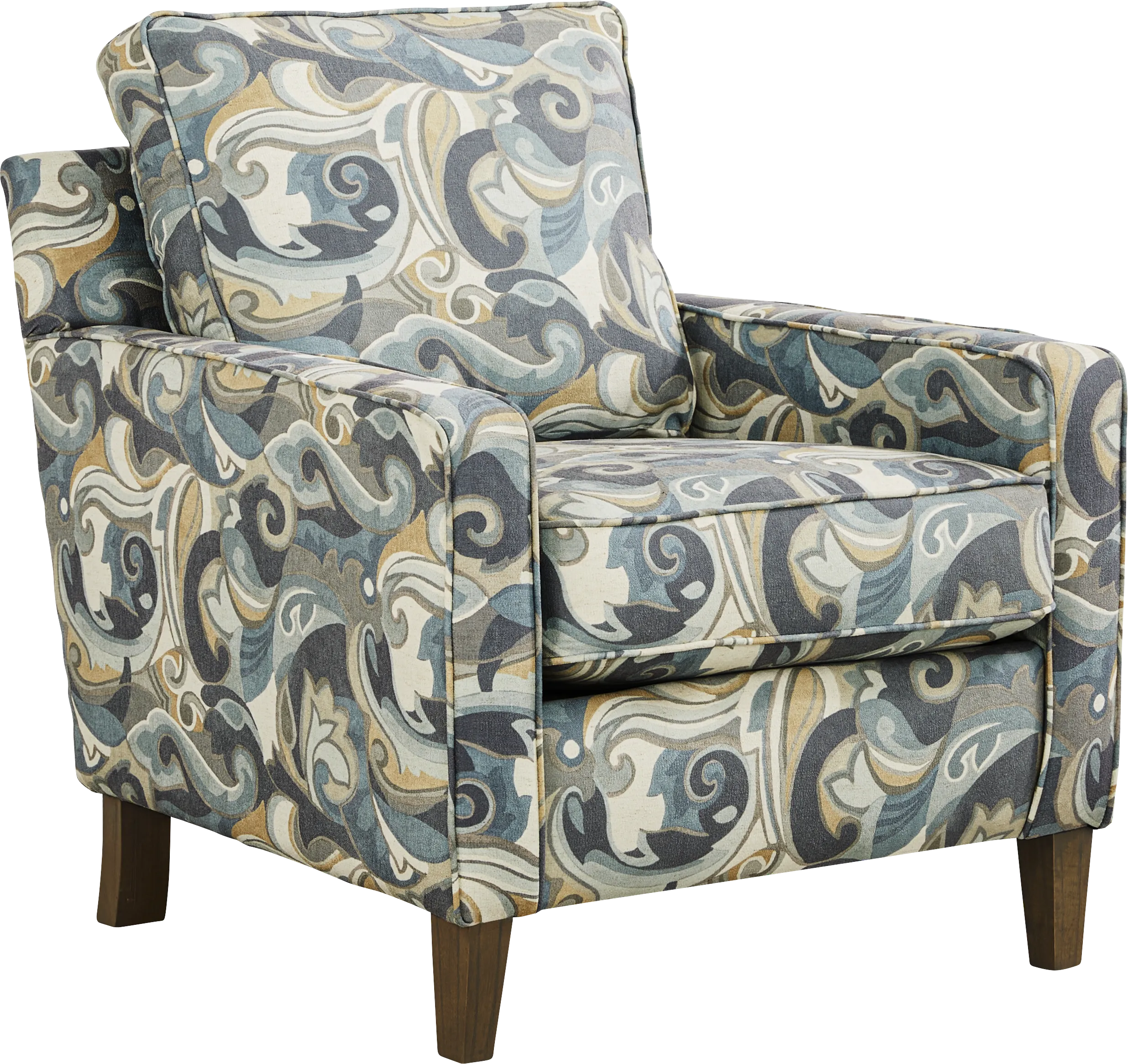 Tahlia Bay Blue Accent Chair - Thumbnail - Image 1