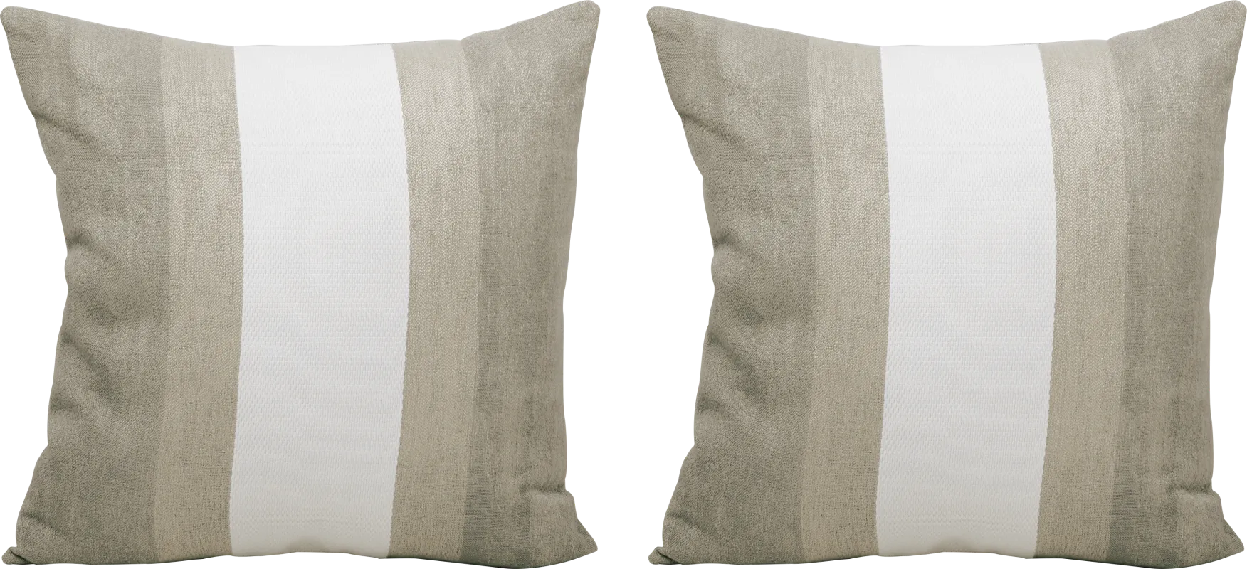 Madura Taupe Indoor/Outdoor Accent Pillow, Set of Two