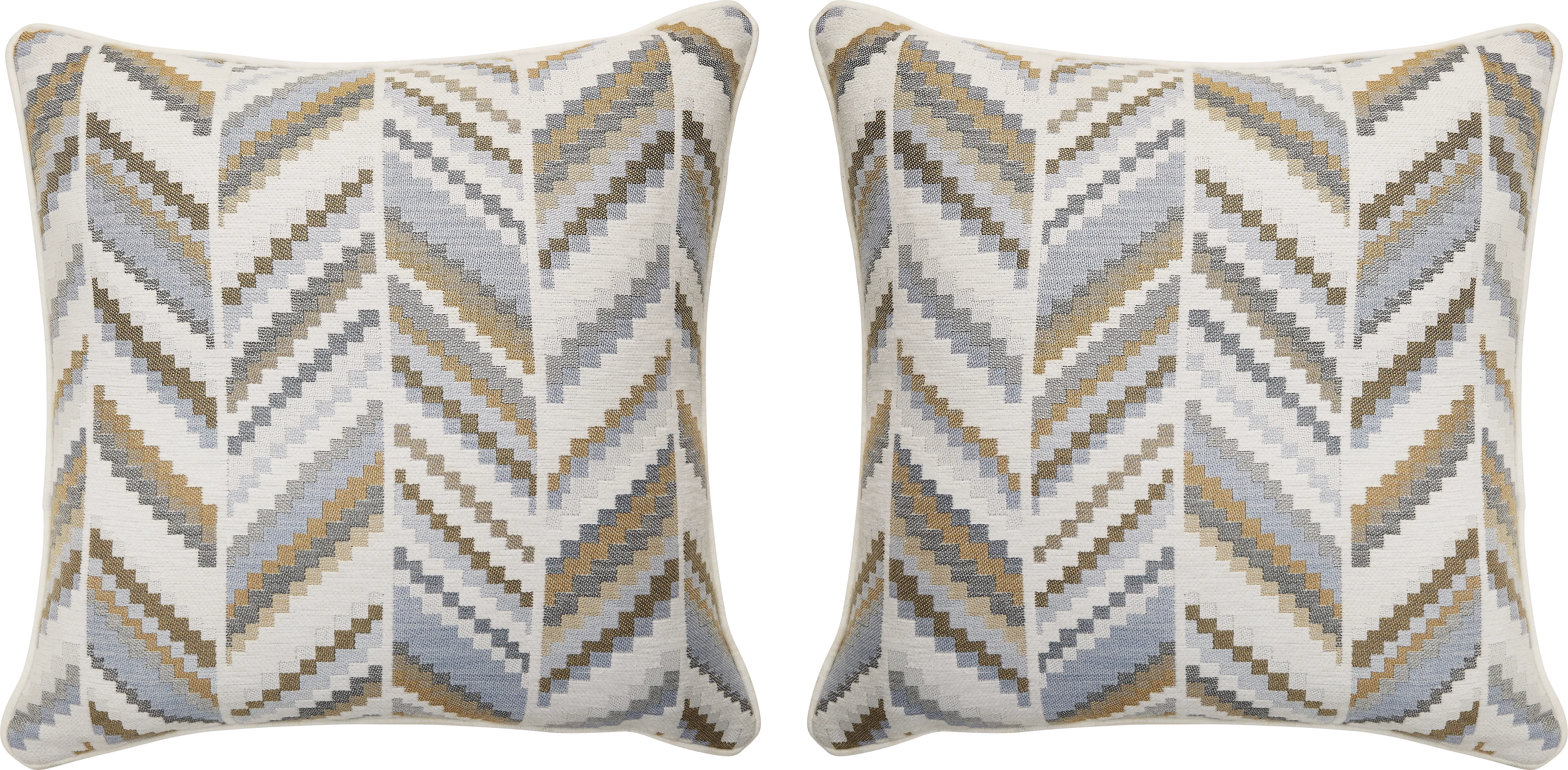 Diver Spa Blue Indoor/Outdoor Accent Pillow, Set of Two - Thumbnail - Image 1