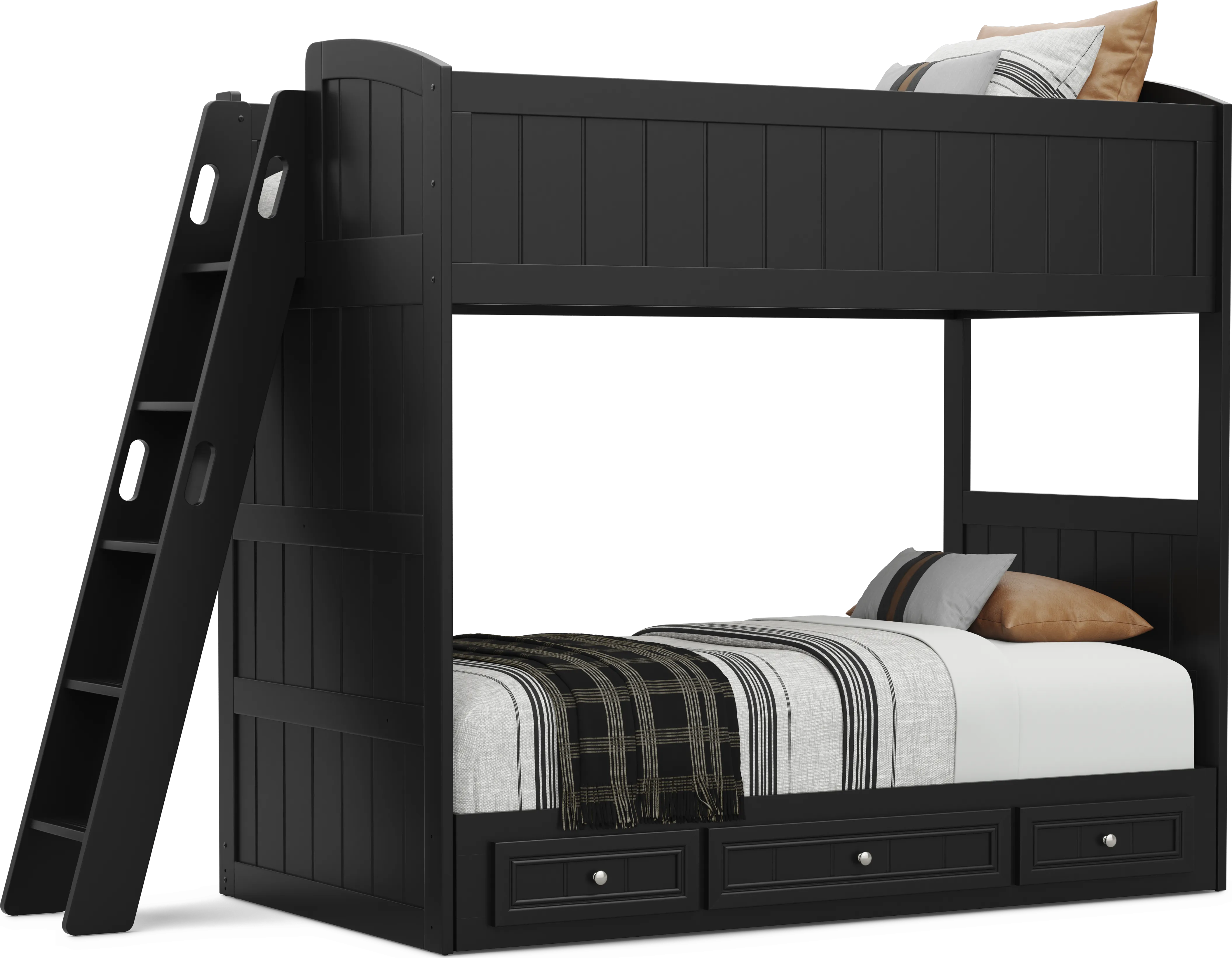 Kids Cottage Colors 2.0 Black Twin/Twin Loft - Thumbnail - Image 1