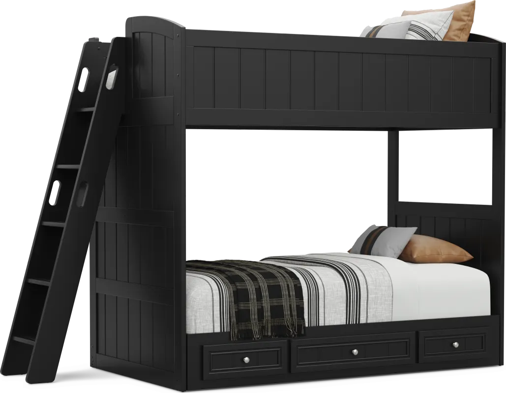 Kids Cottage Colors 2.0 Black Twin/Twin Loft