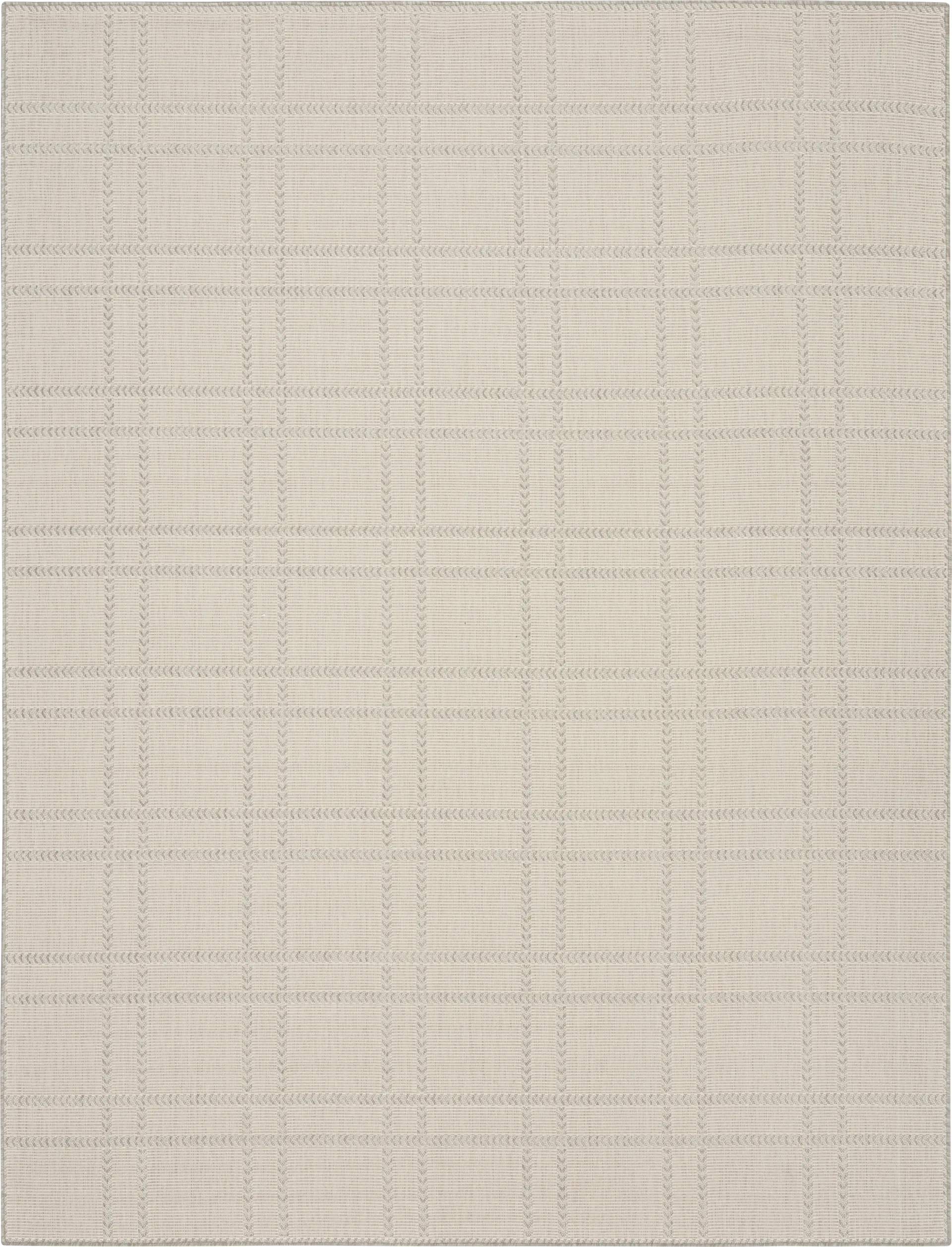 Natural Stitch Gray 6'x9' Indoor/Outdoor Rug