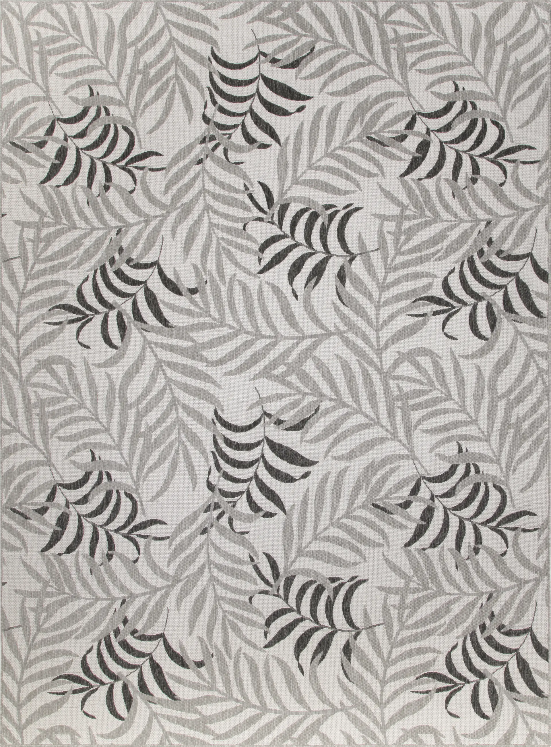 Modern Palm Ash 8' x 10' Indoor/Outdoor Rug