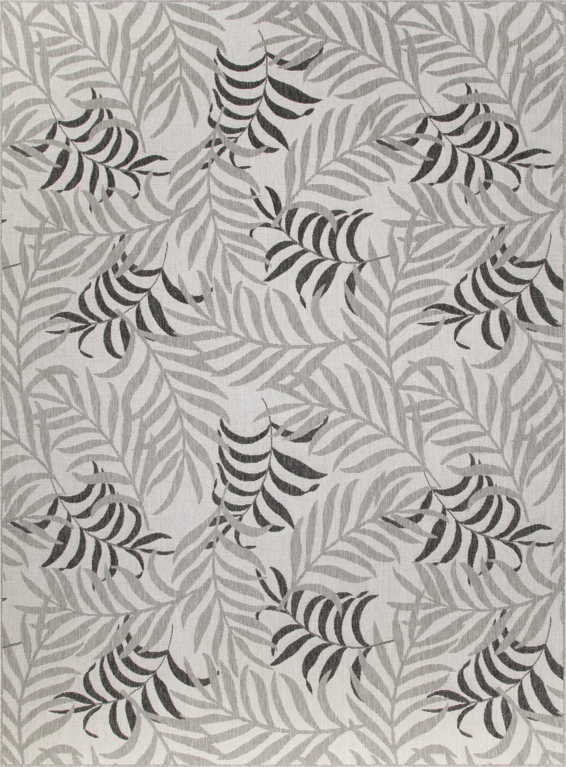 Modern Palm Ash 9' x 12' Indoor/Outdoor Rug - Image 1