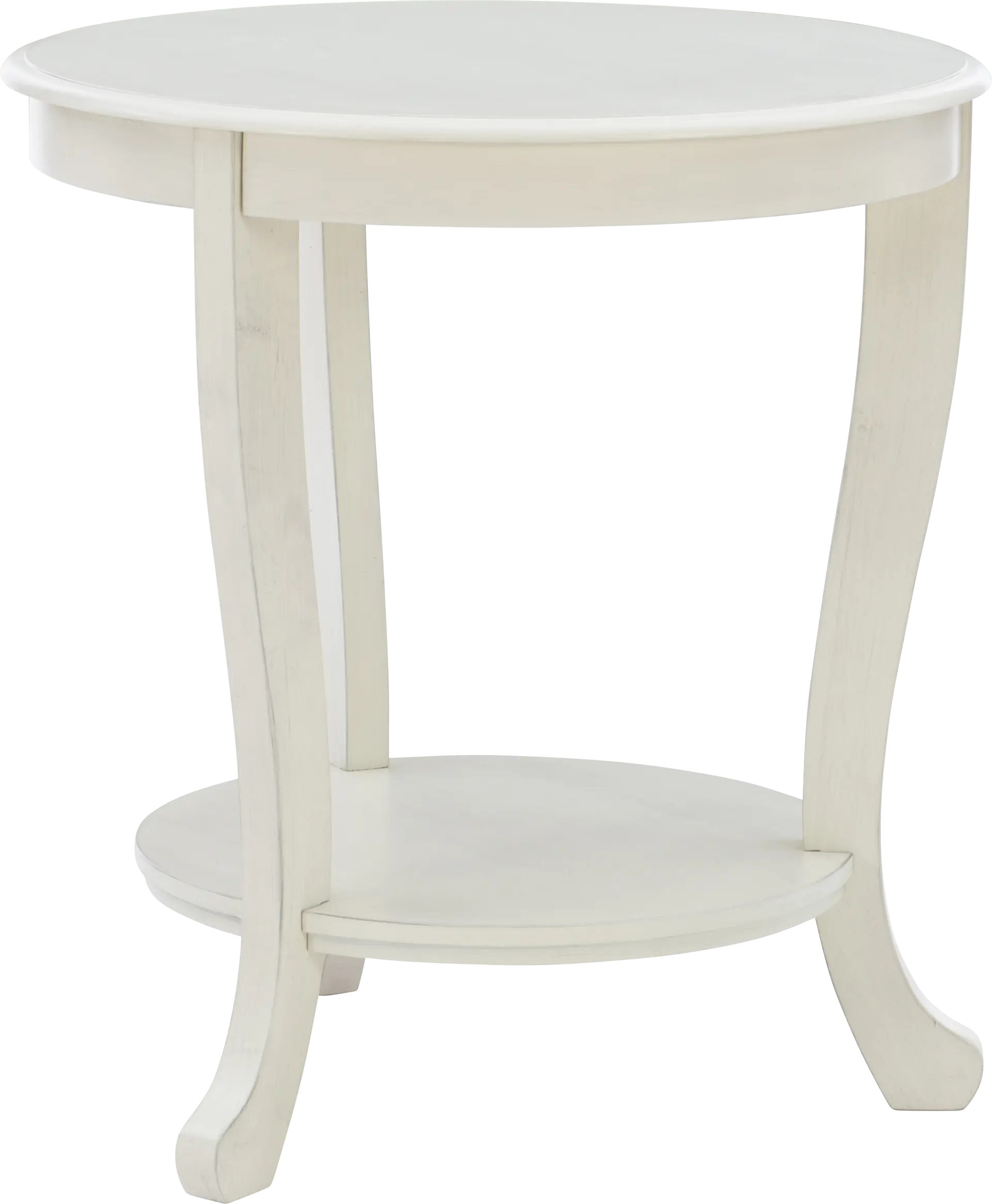 Casilda White End Table