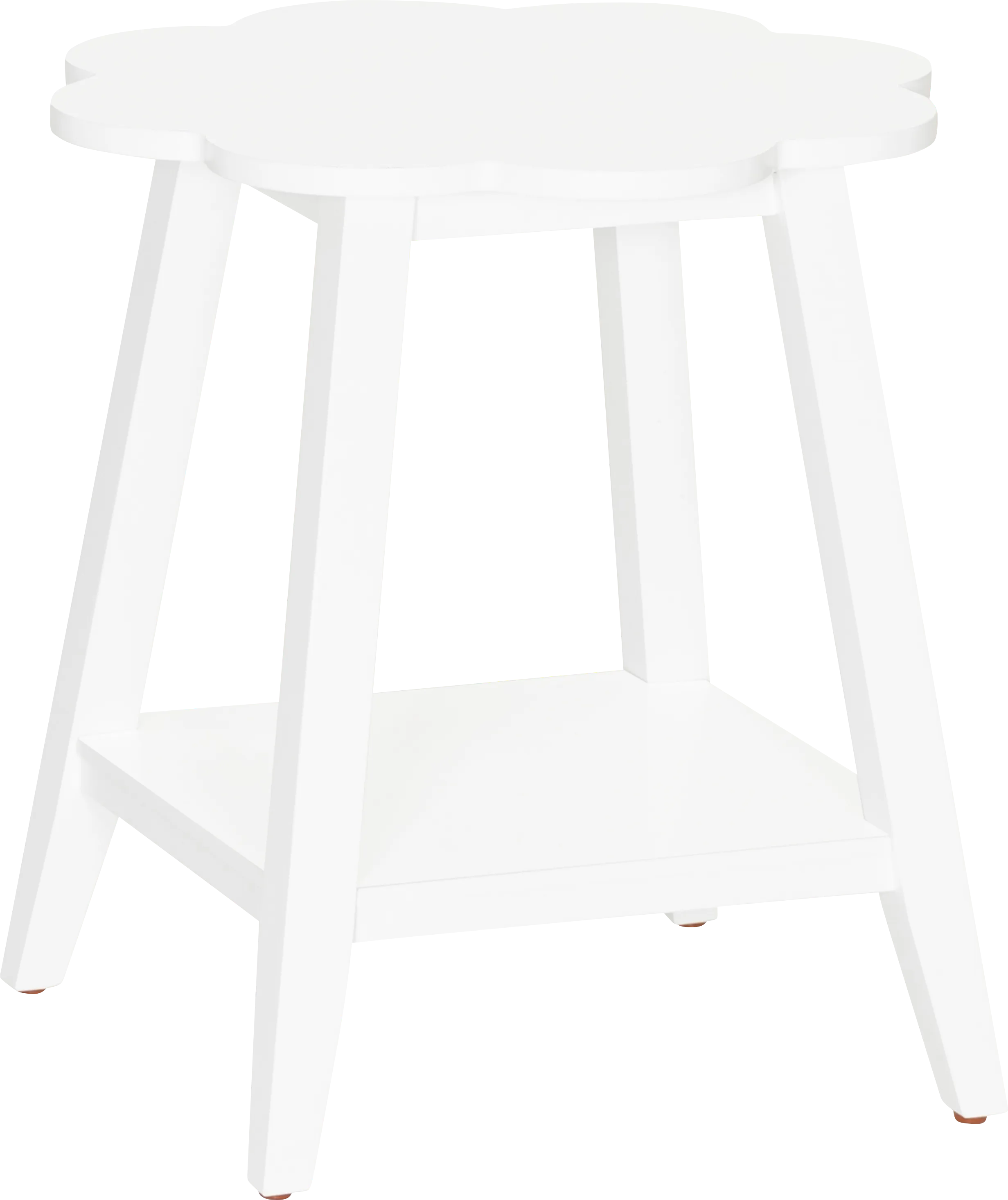 Daisy May White Accent Table - Thumbnail - Image 1
