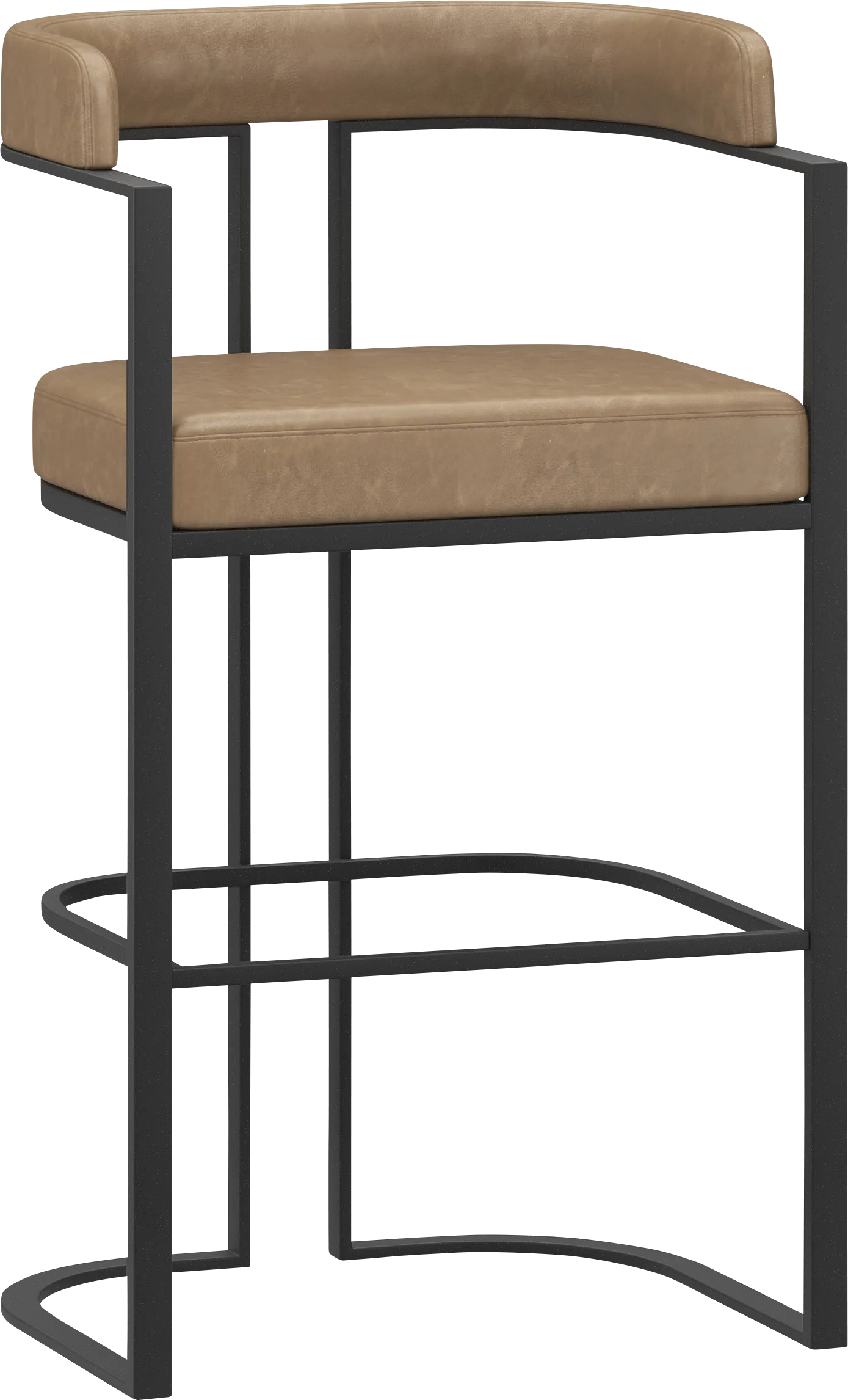 Iaera Gray Bar Height Stool - Thumbnail - Image 1