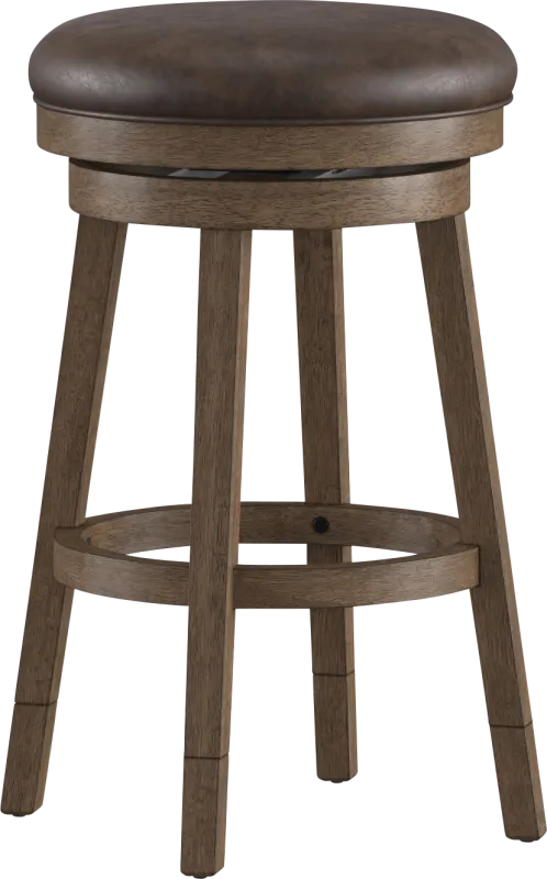 Lalage Brown Adjustable Swivel Stool