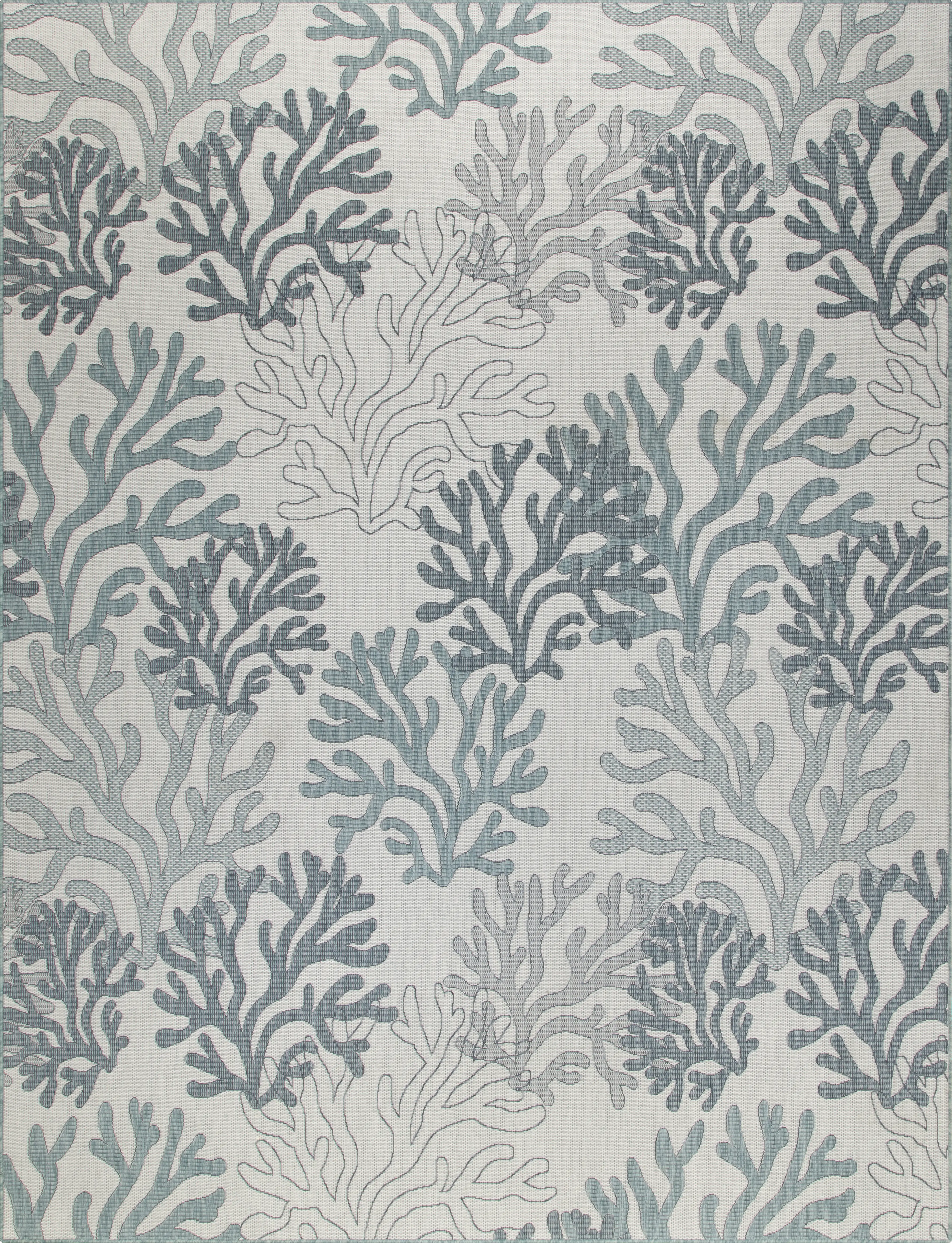 Soft Tide Teal 9' x 12' Indoor/Outdoor Rug - Thumbnail - Image 1