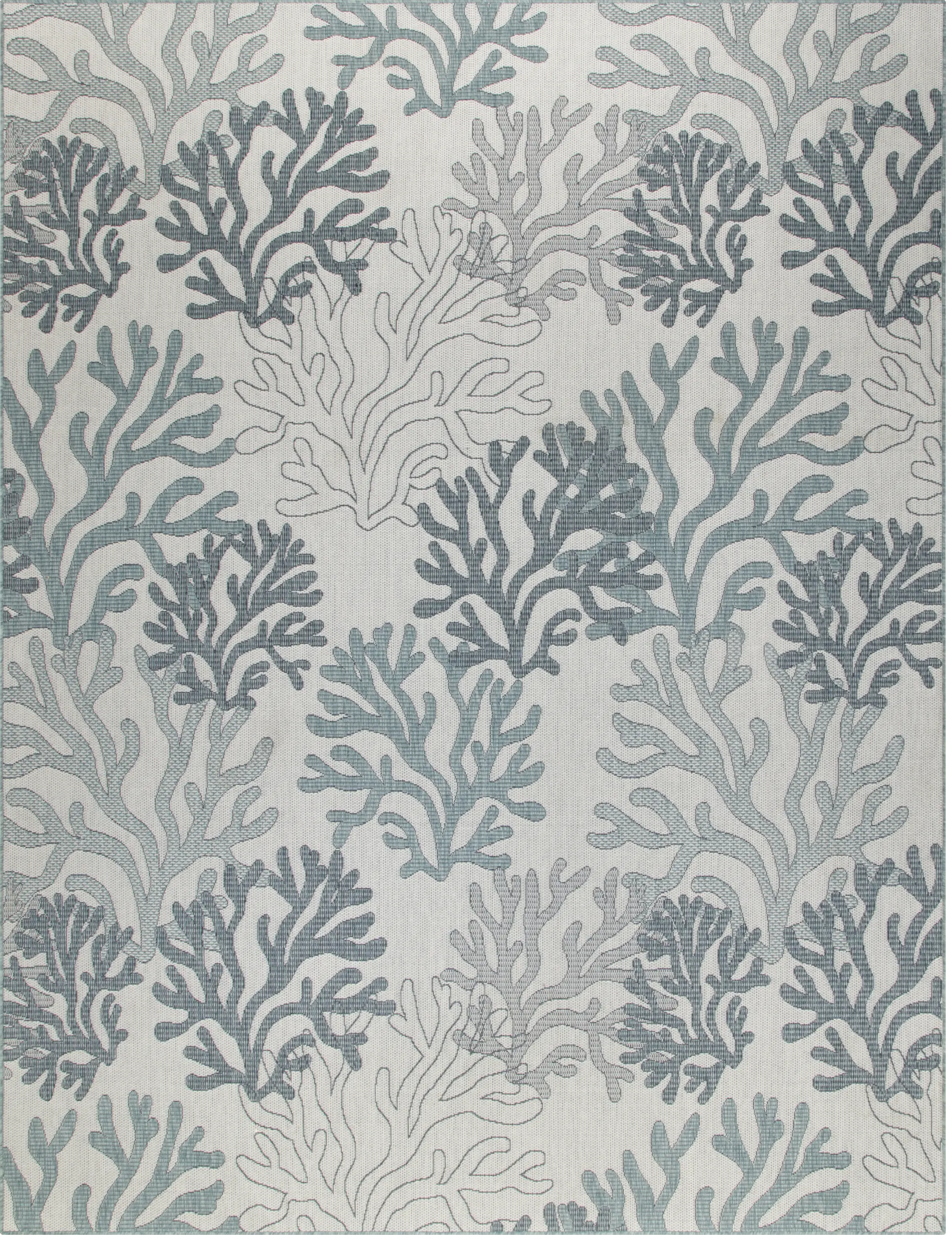 Soft Tide Teal 6' x 9' Indoor/Outdoor Rug