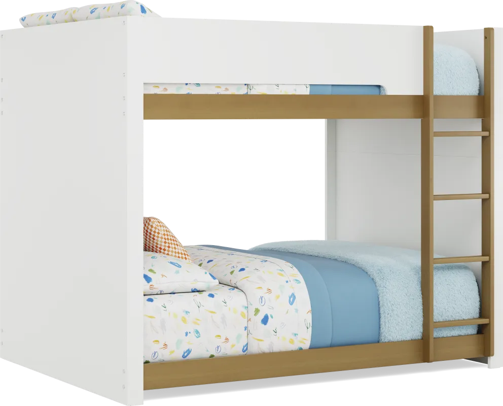 Kids Mikka White Full/Full Convertible Bunk Bed