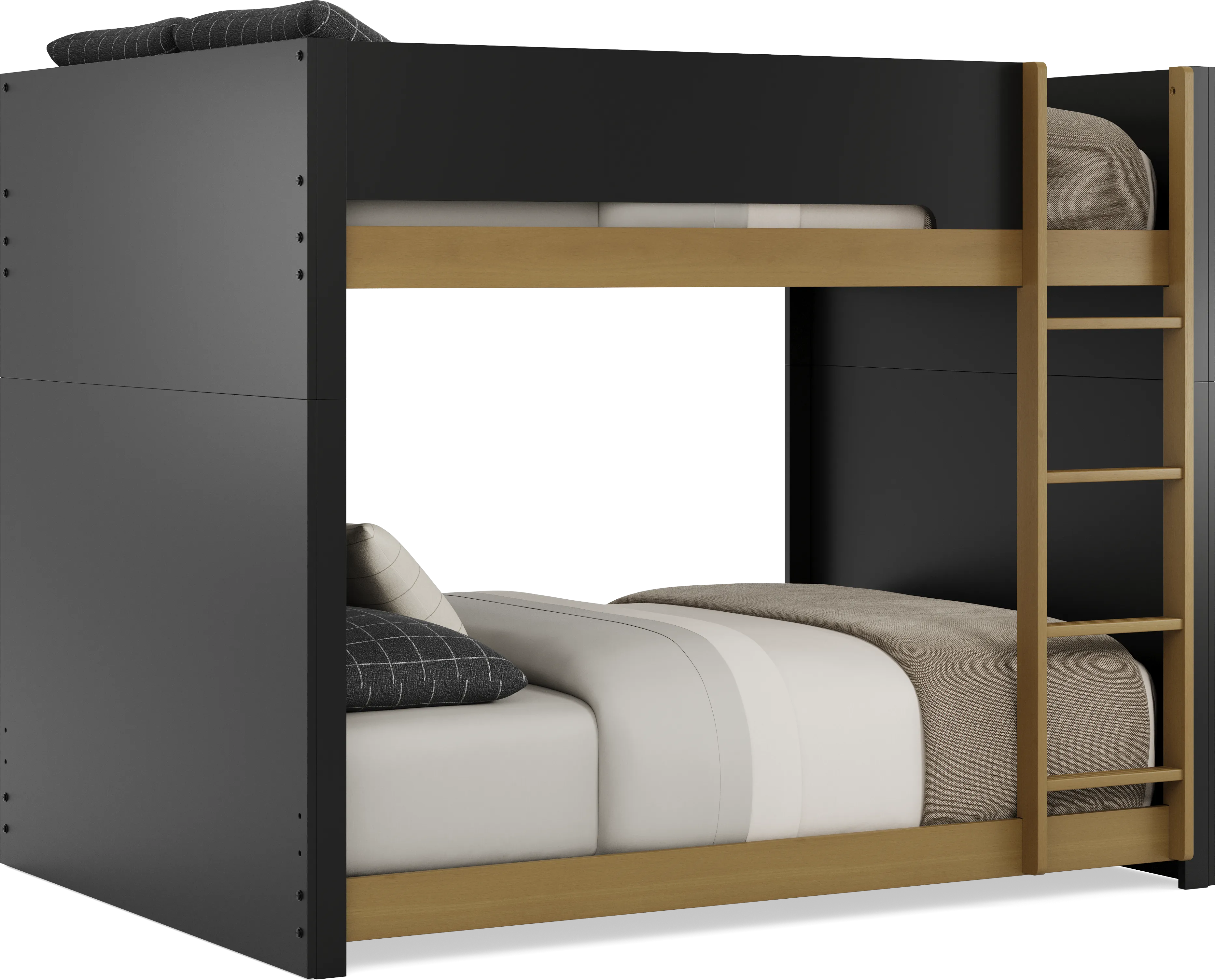 Kids Mikka Black Full/Full Convertible Bunk Bed - Thumbnail - Image 1