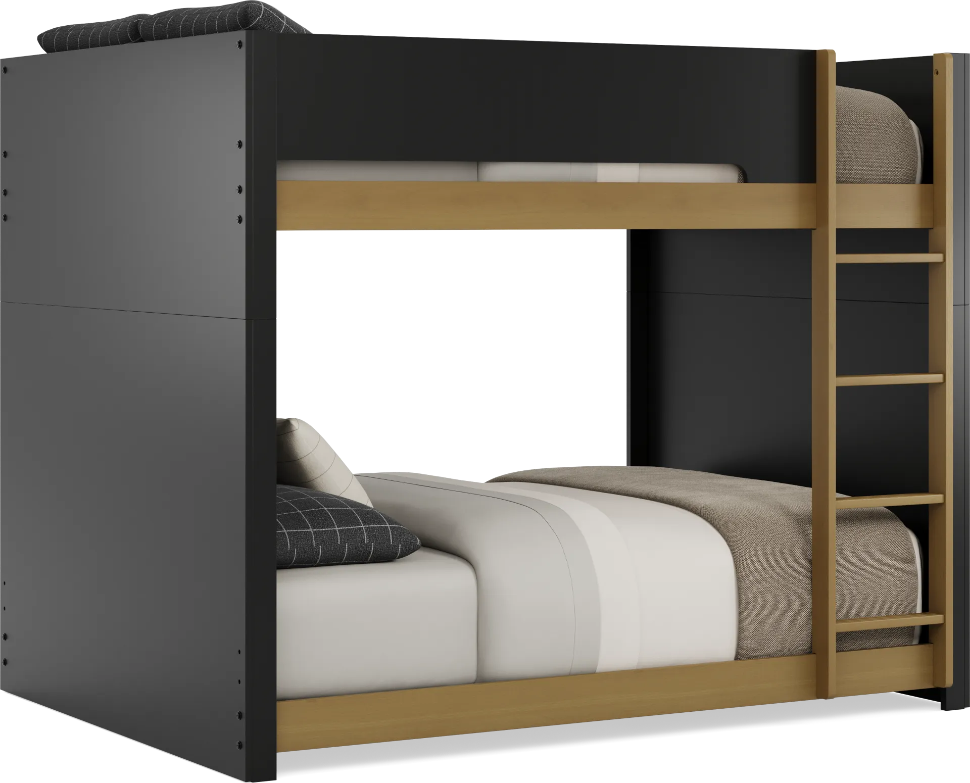 Kids Mikka Black Full/Full Convertible Bunk Bed - Image 2