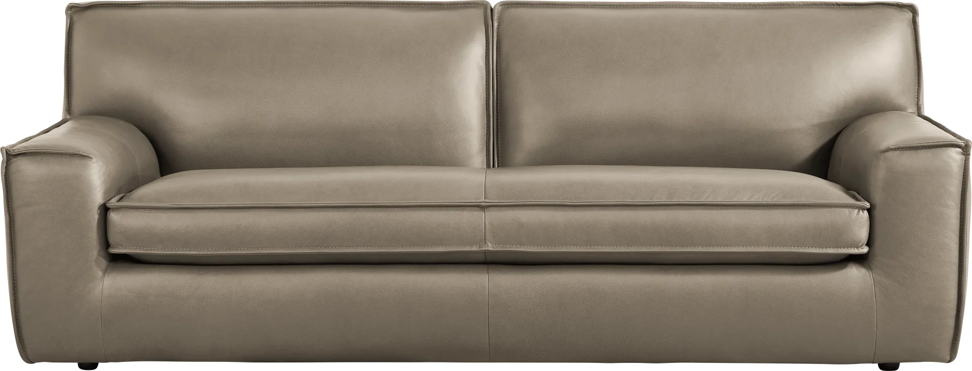 Geraldo Mineral Leather Sofa - Image 2