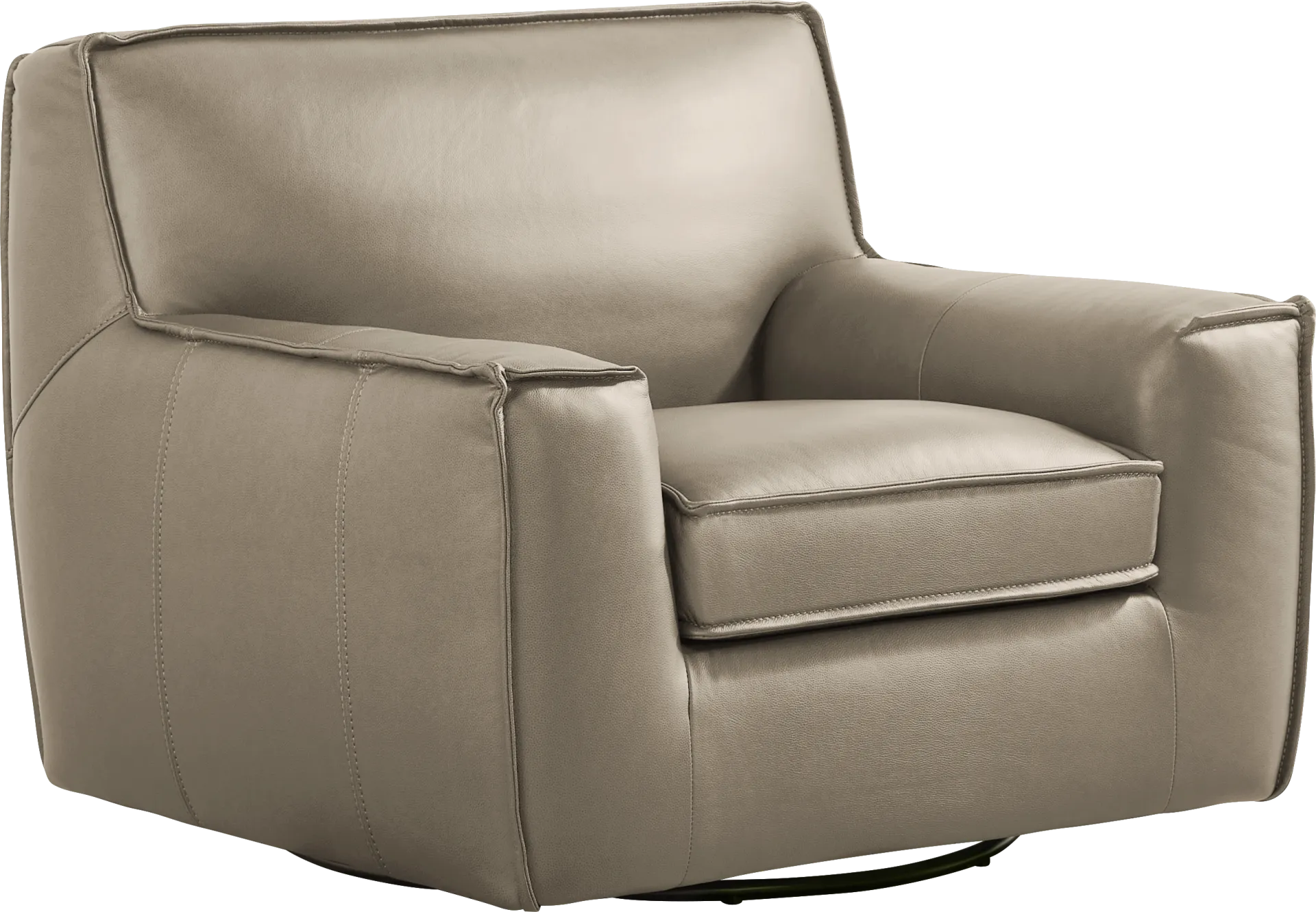 Geraldo Mineral Leather 7 Pc Living Room - Image 8