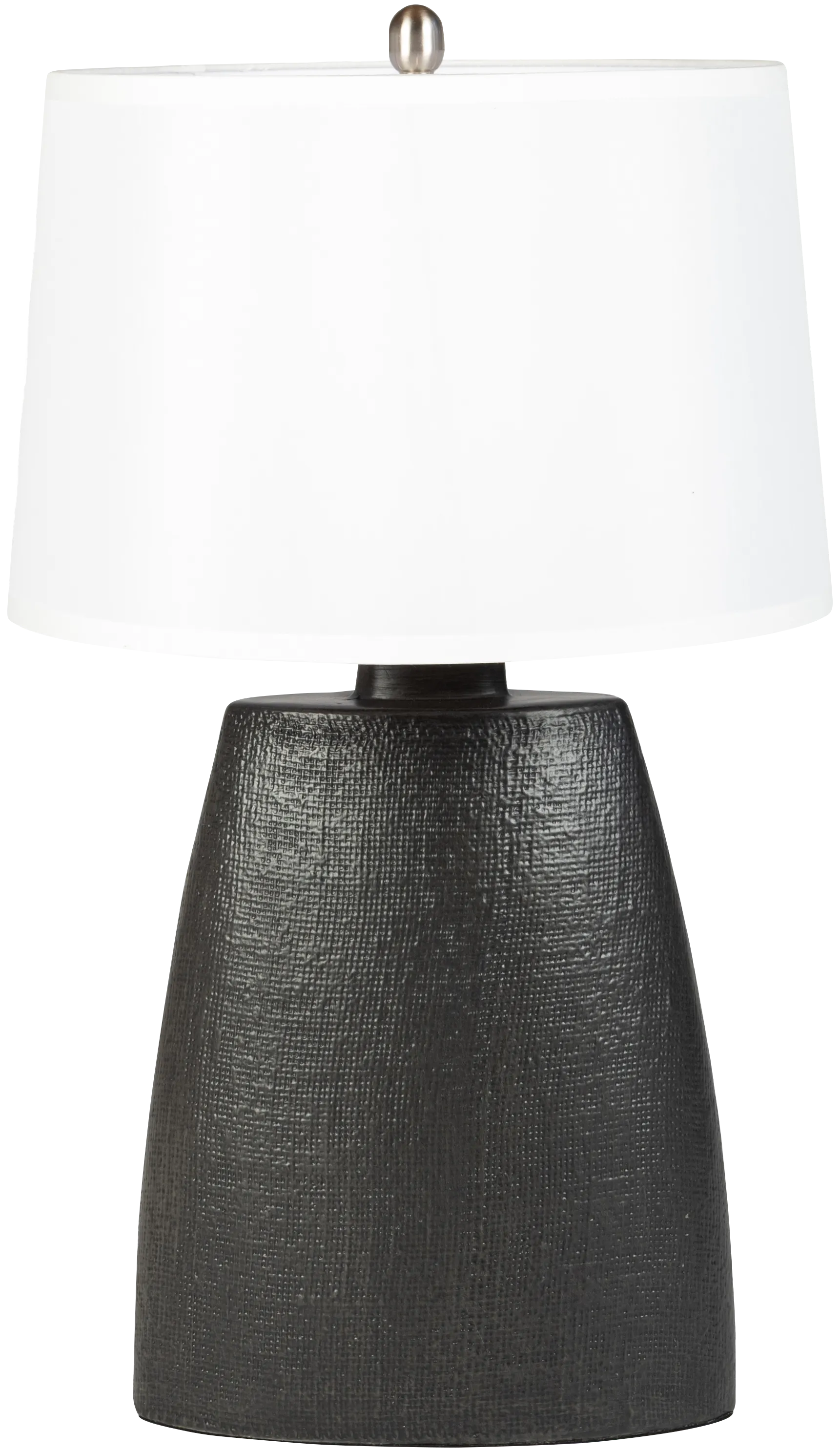 black table lamp