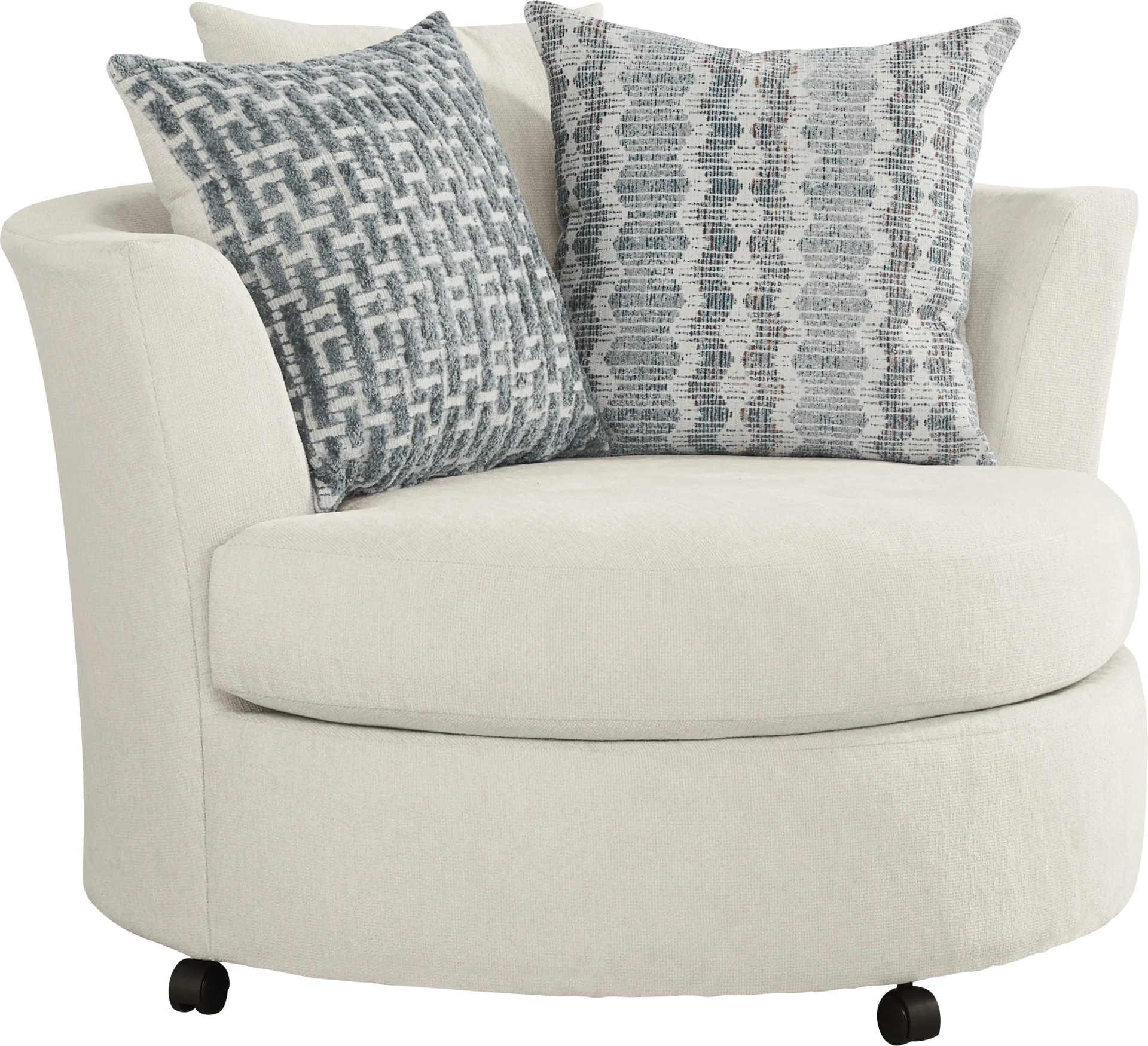 Cypress Street White Swivel Chair - Image 1