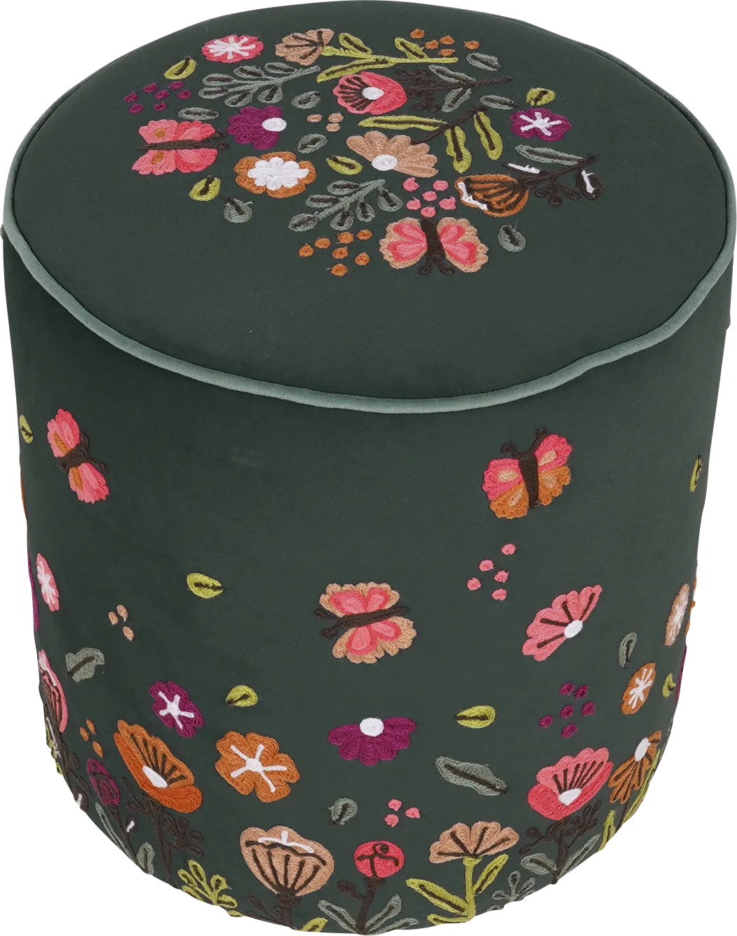 Hancana Green Ottoman - Image 1