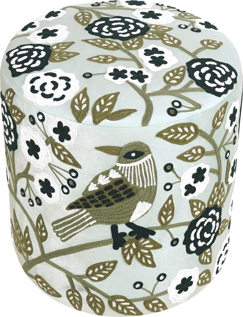 Tansya Green Ottoman - Image 1