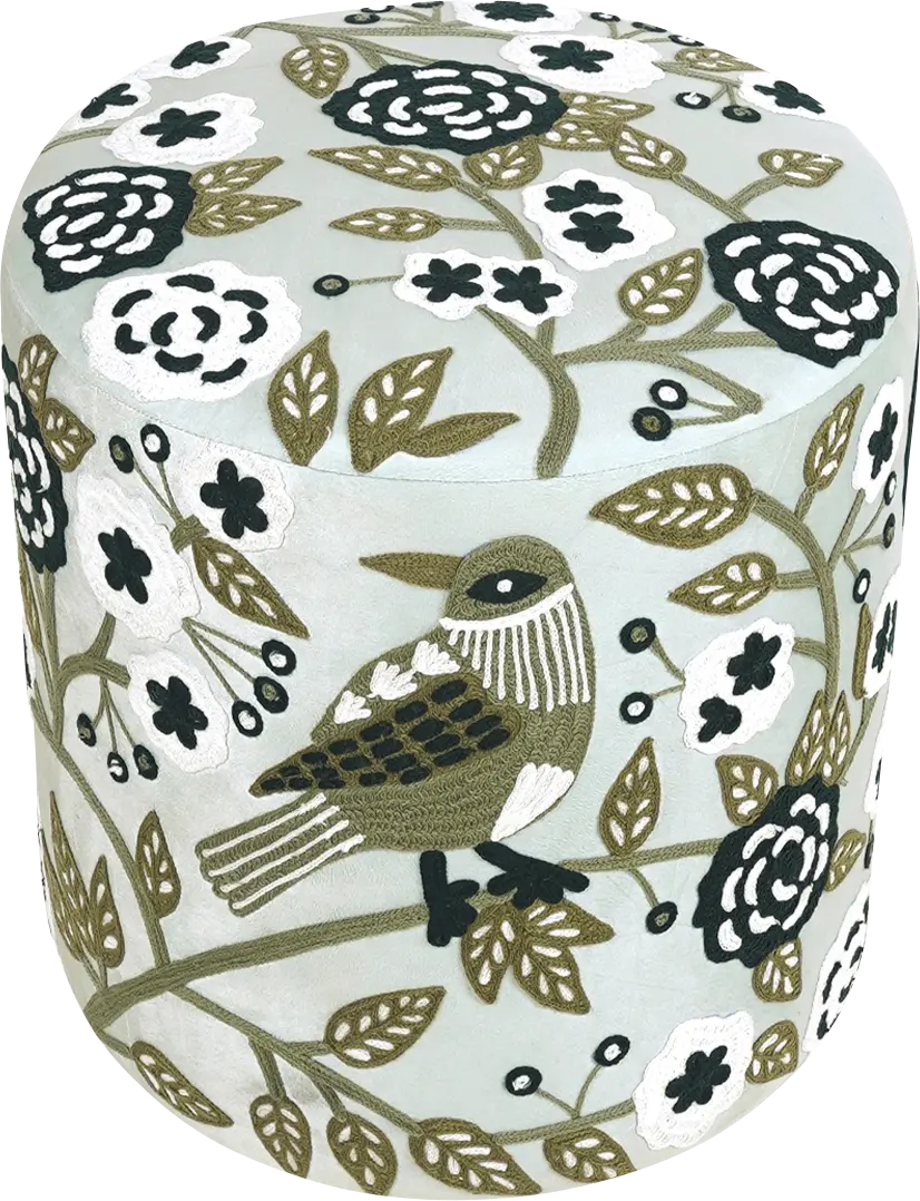 Tansya Green Ottoman