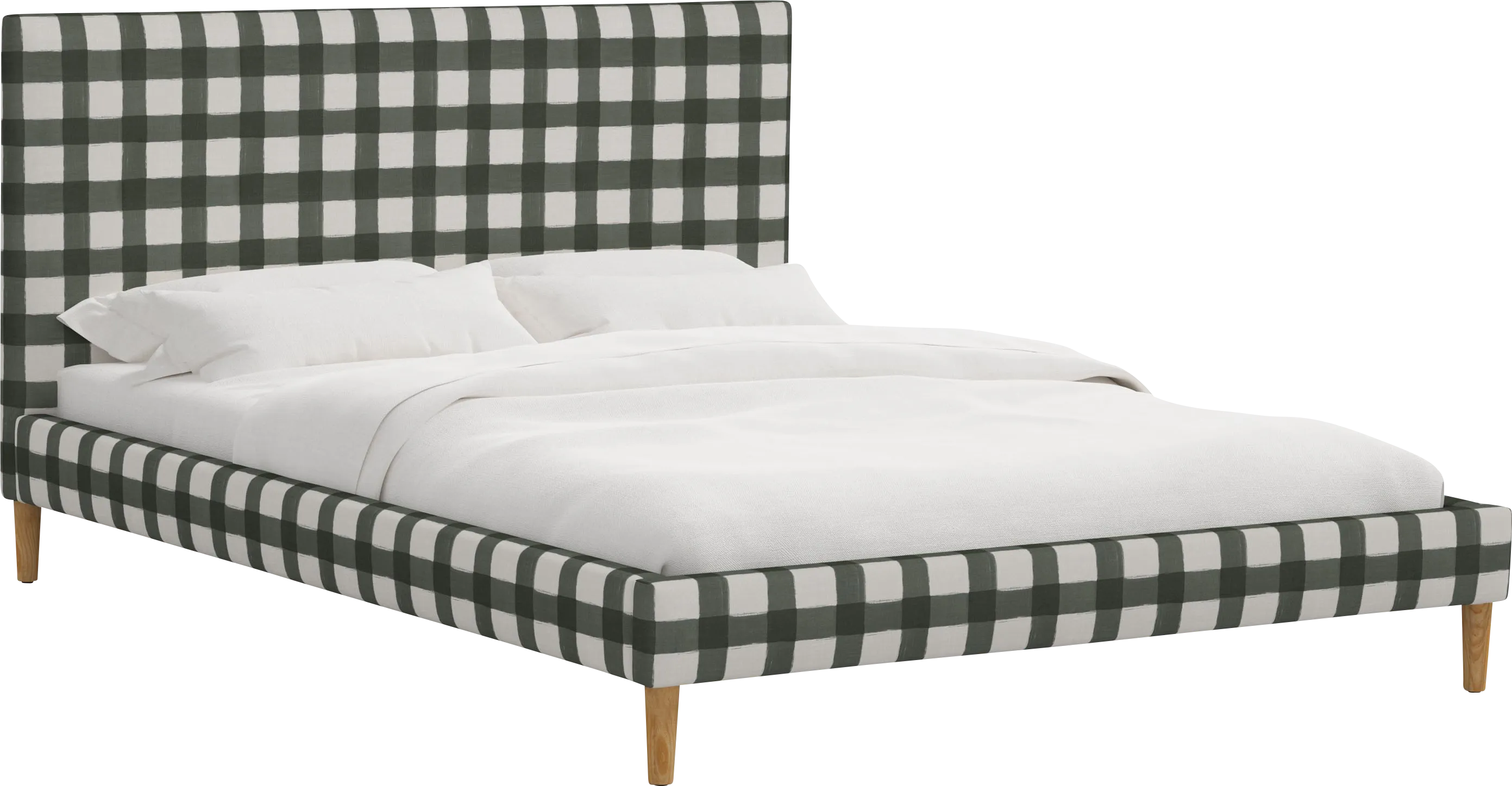 Cenwyn Green Queen Platform Bed - Thumbnail - Image 1