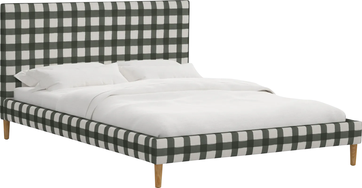 Cenwyn Green King Platform Bed