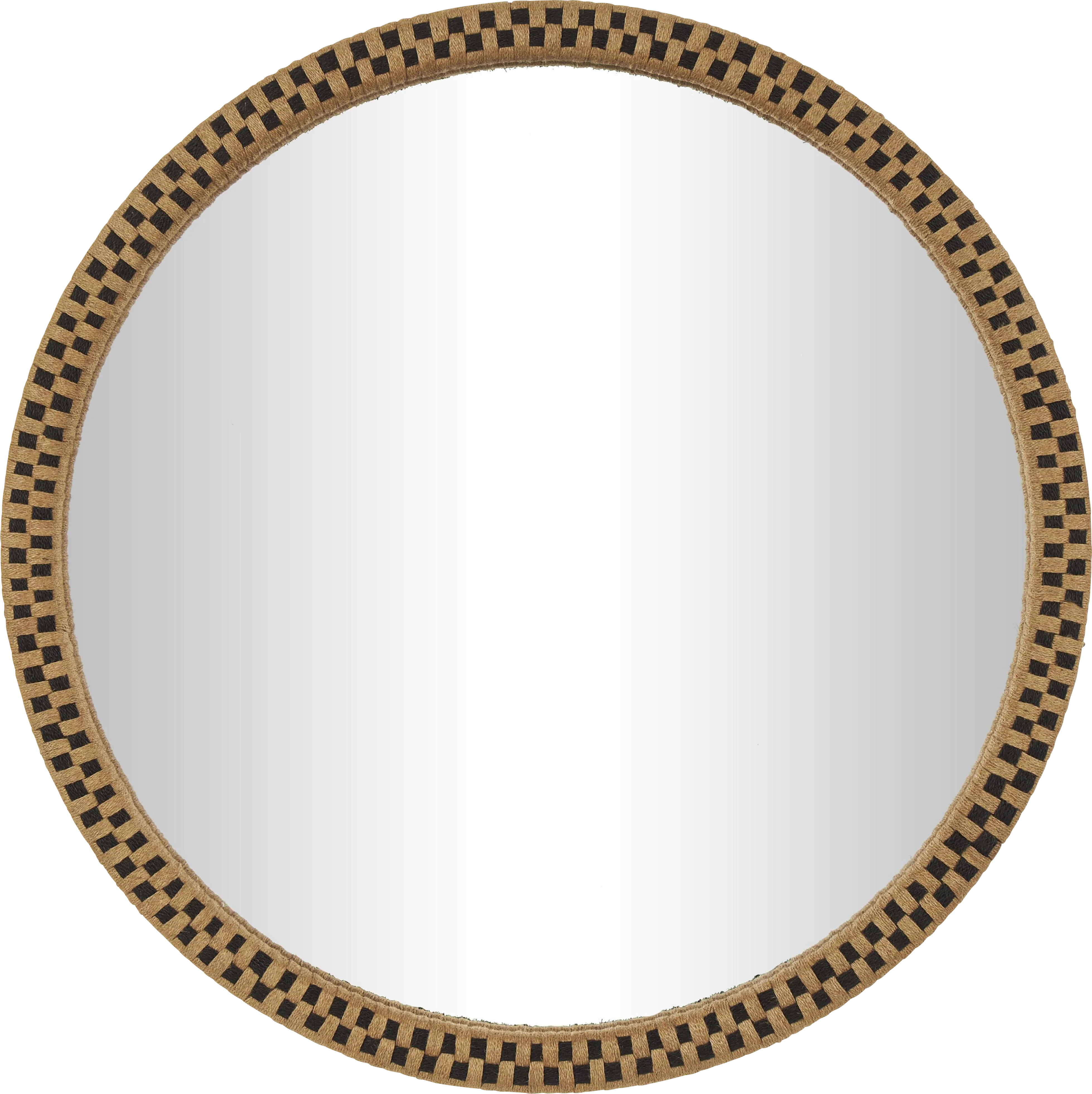 Arcanesys Brown Round Wall Mirror - Thumbnail - Image 1