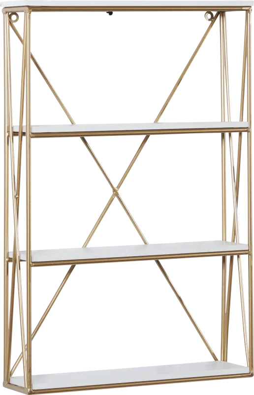 Golbrew Gold Wall Shelf