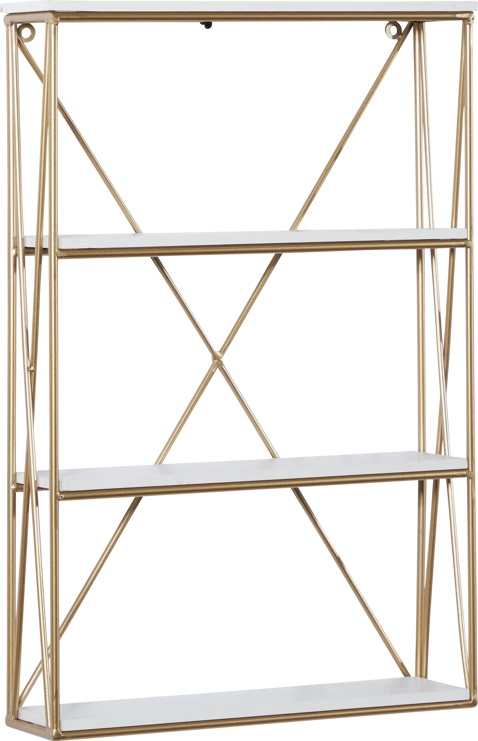 Golbrew Gold Wall Shelf