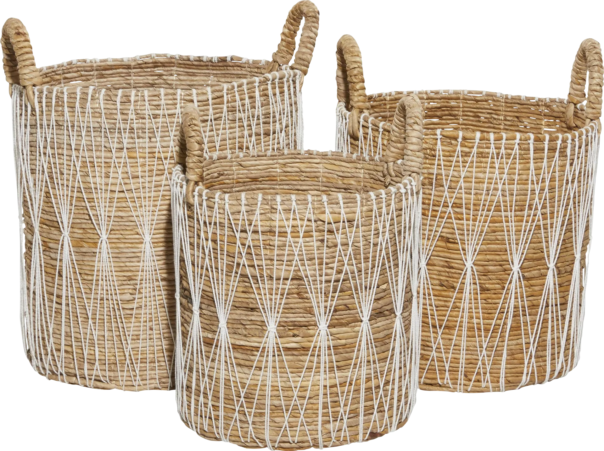 Wavedale Brown Basket, Set of 3 - Image 1