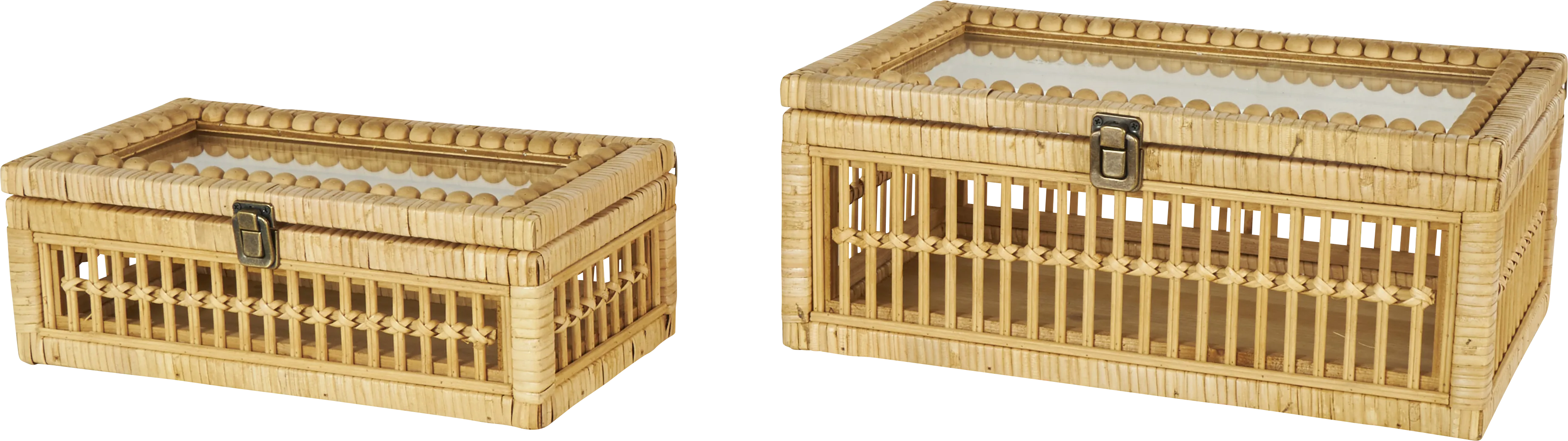 Maenzee Brown Decorative Box, Set of 2 - Thumbnail - Image 1