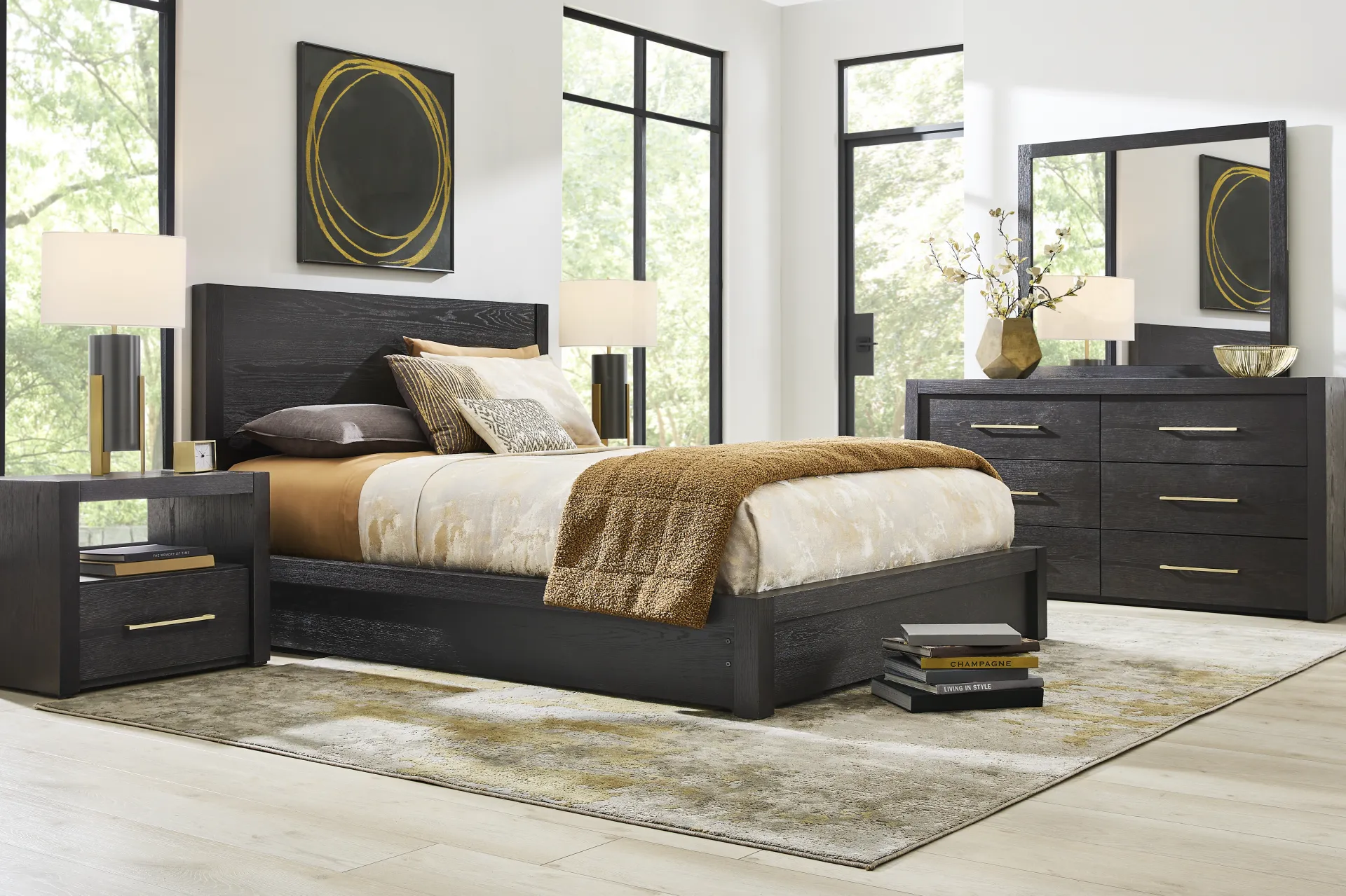 Townbrook Ebony 5 Pc Queen Panel Bedroom - Image 1