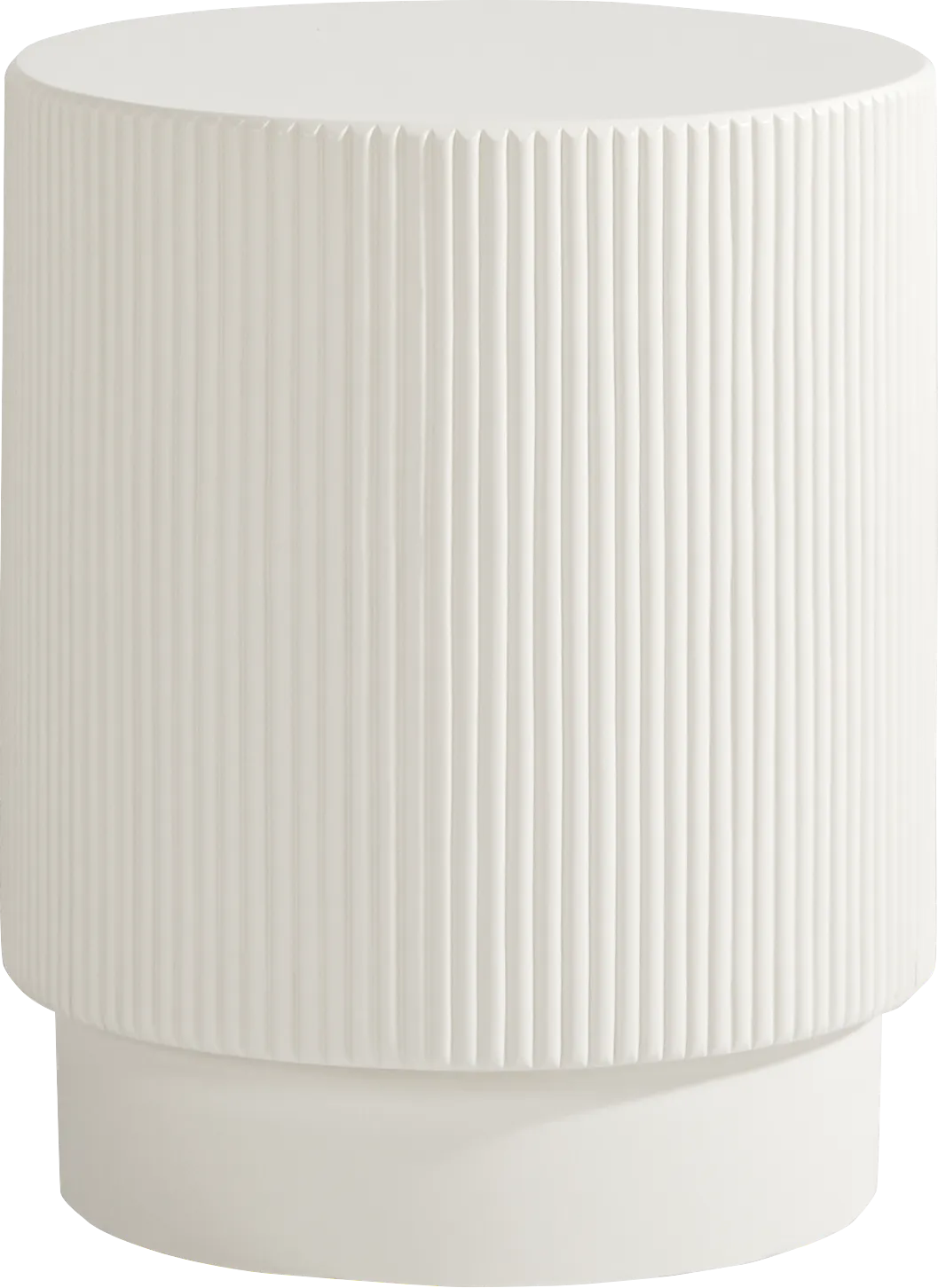 Petra White Outdoor End Table - Thumbnail - Image 1