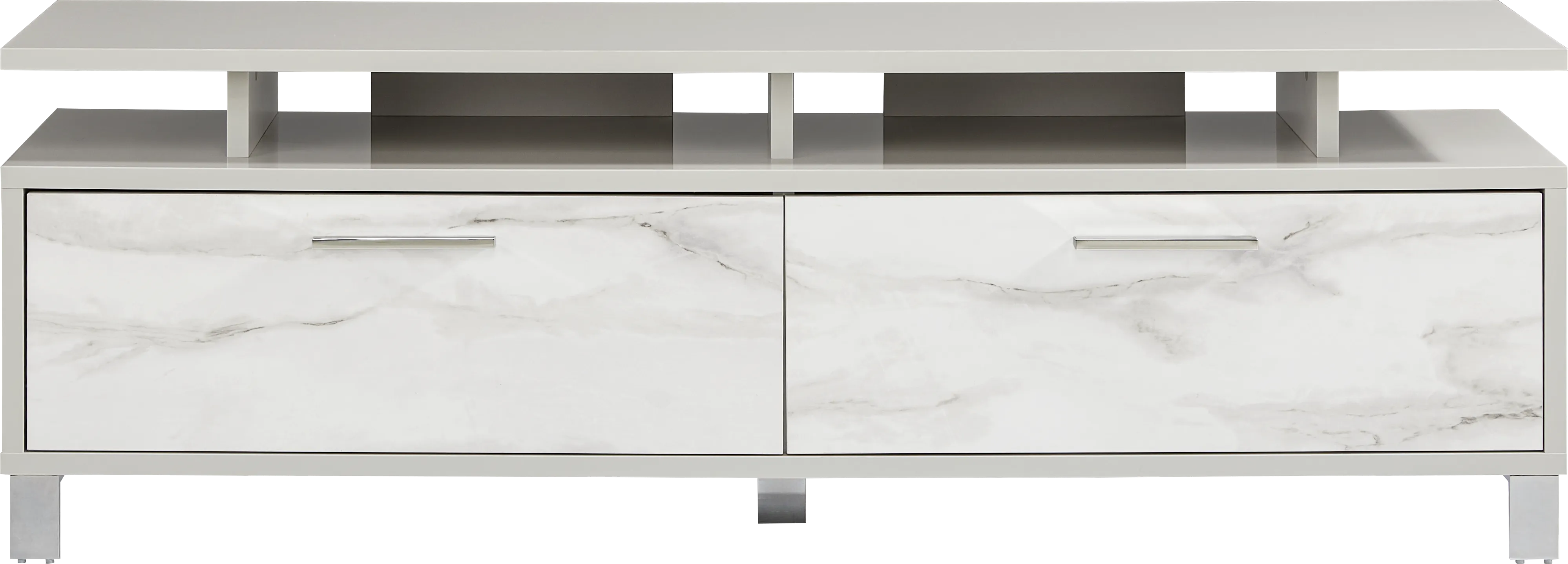 Beatrice Gray 70 in. Low Console - Thumbnail - Image 1
