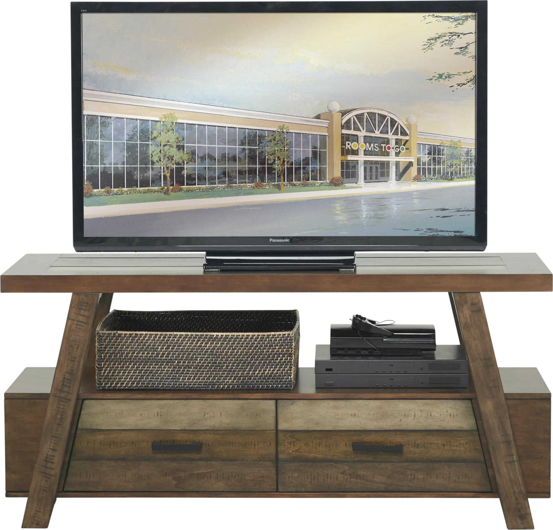 Cedar Creek Brown Console - Image 1