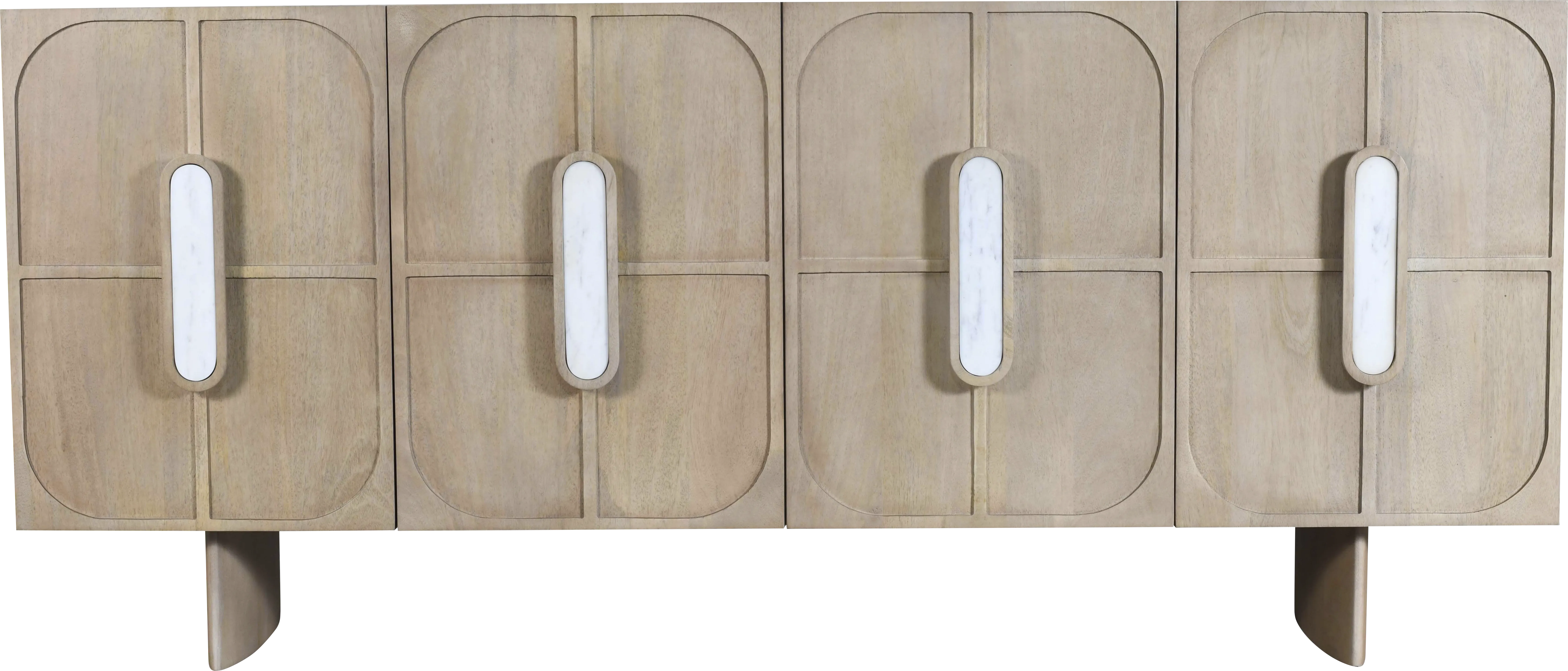 Zelda White Credenza - Image 1