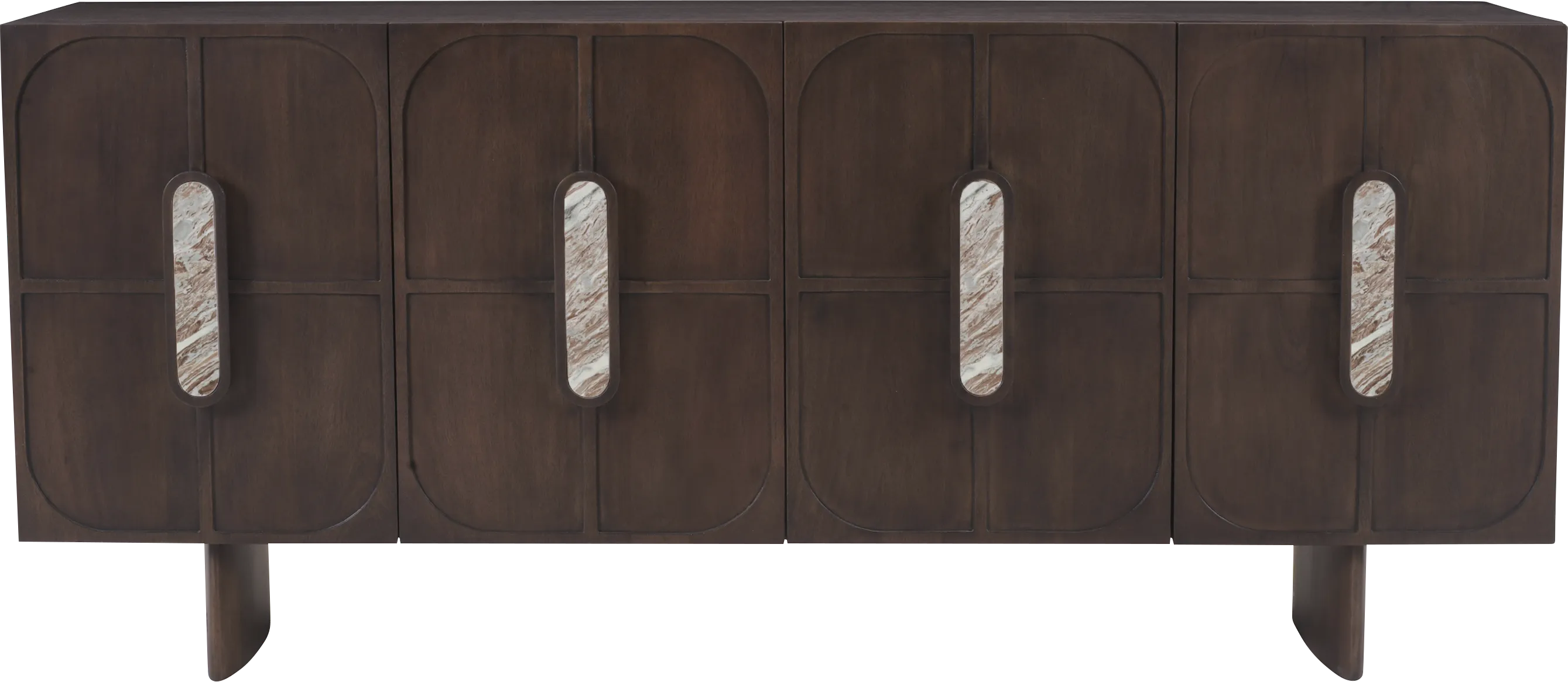 Zelda Dark Brown Credenza - Thumbnail - Image 1