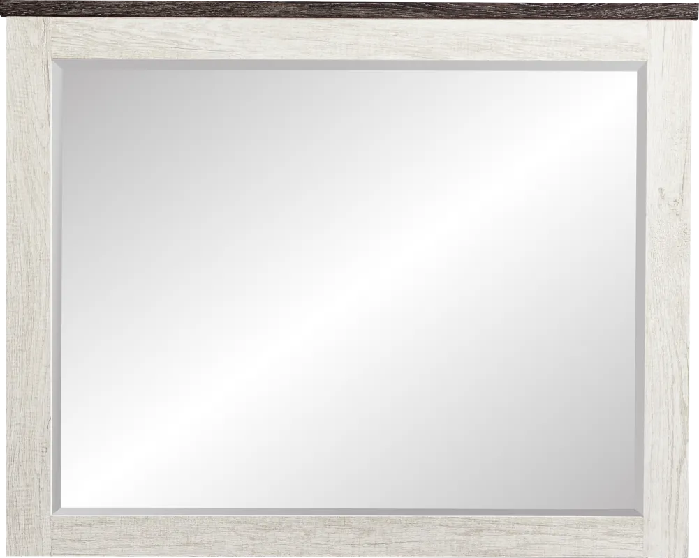 Glen Oaks White Mirror