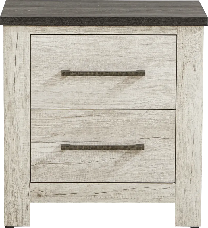 Glen Oaks White Nightstand