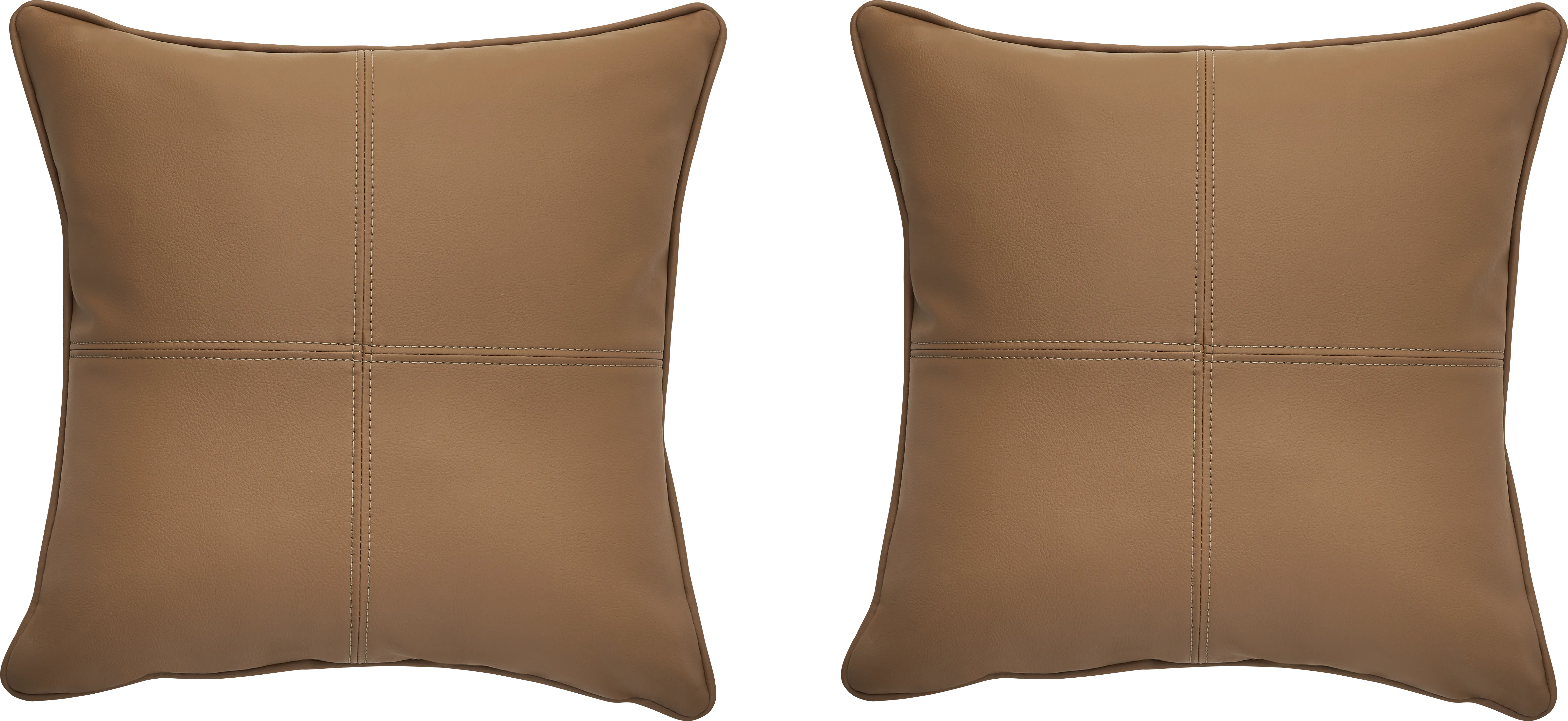 Barnwell Caramel Indoor/Outdoor Accent Pillows (Set of Two) - Thumbnail - Image 1