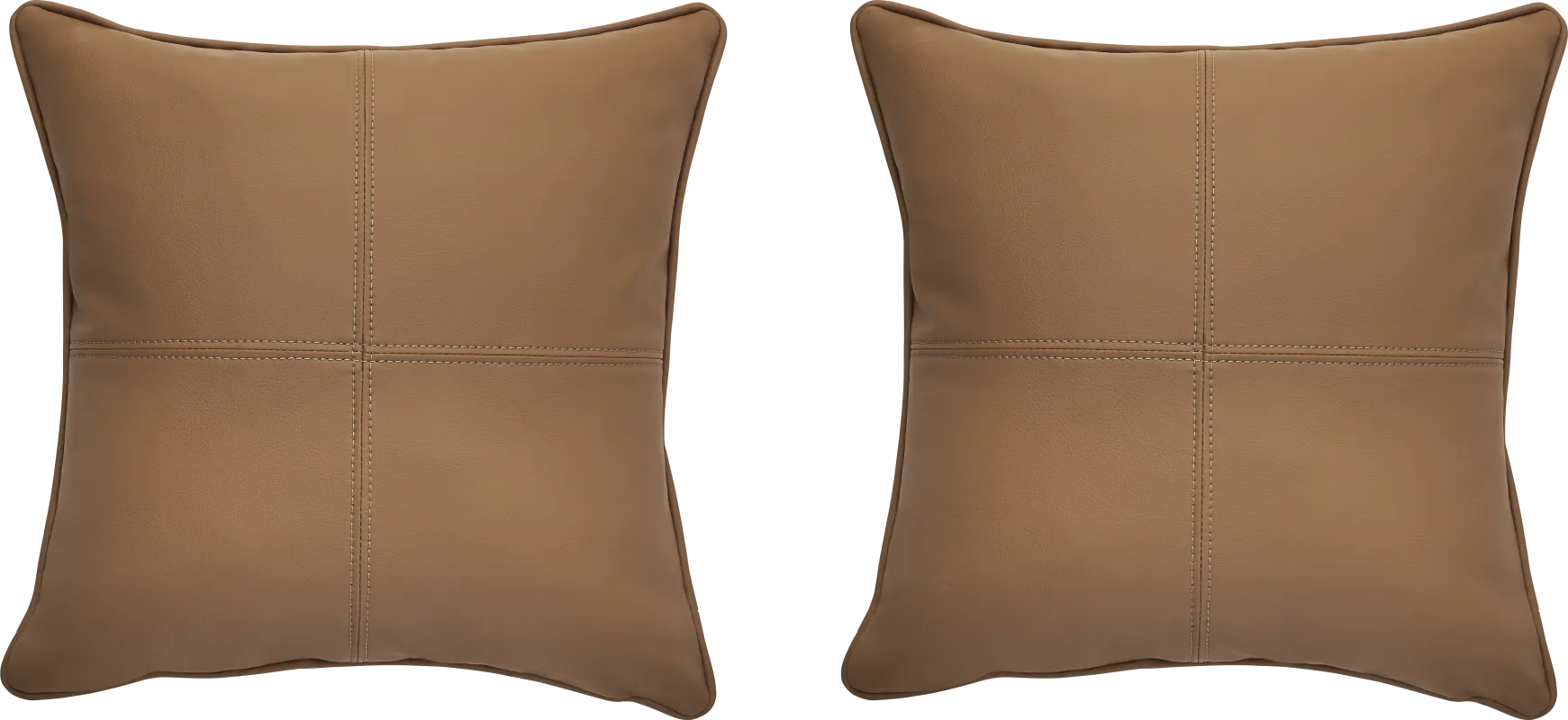 Barnwell Caramel Indoor/Outdoor Accent Pillows (Set of Two)