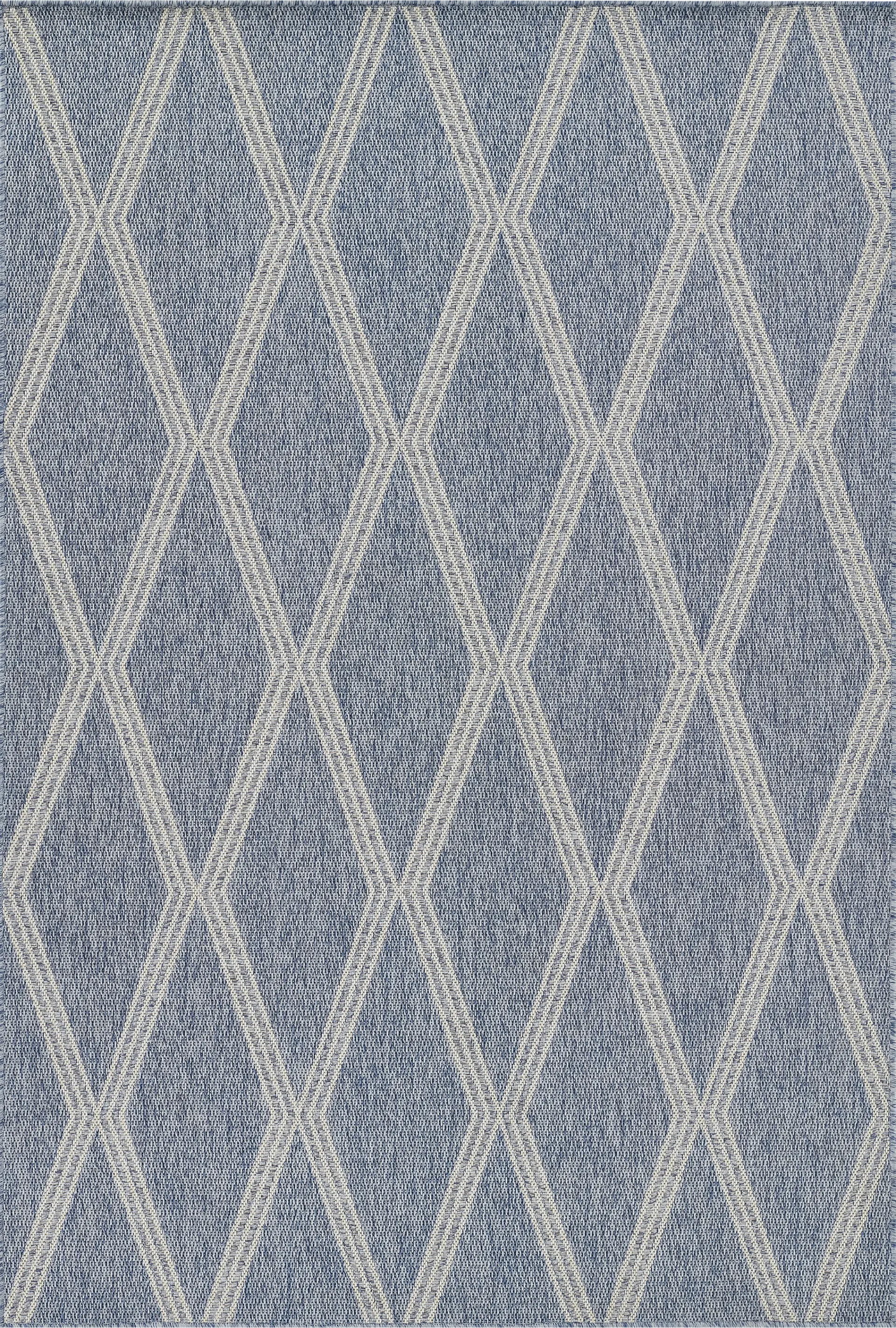 Capitello Blue 5'3 x 7' Indoor/Outdoor Rug